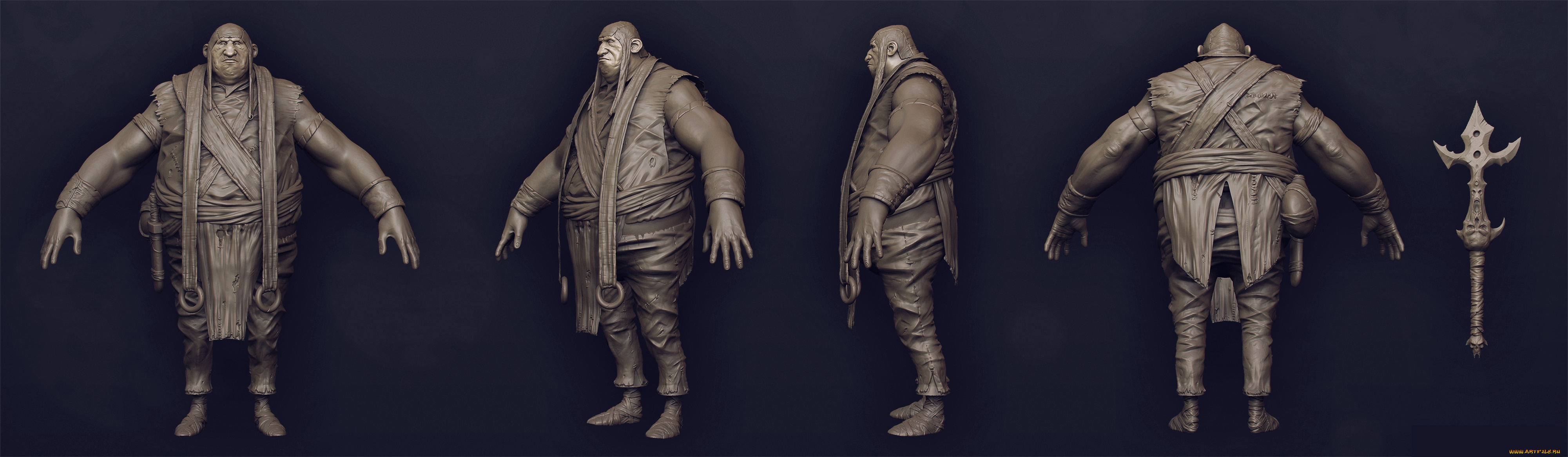 3д, графика, _science, fiction, фон, орк