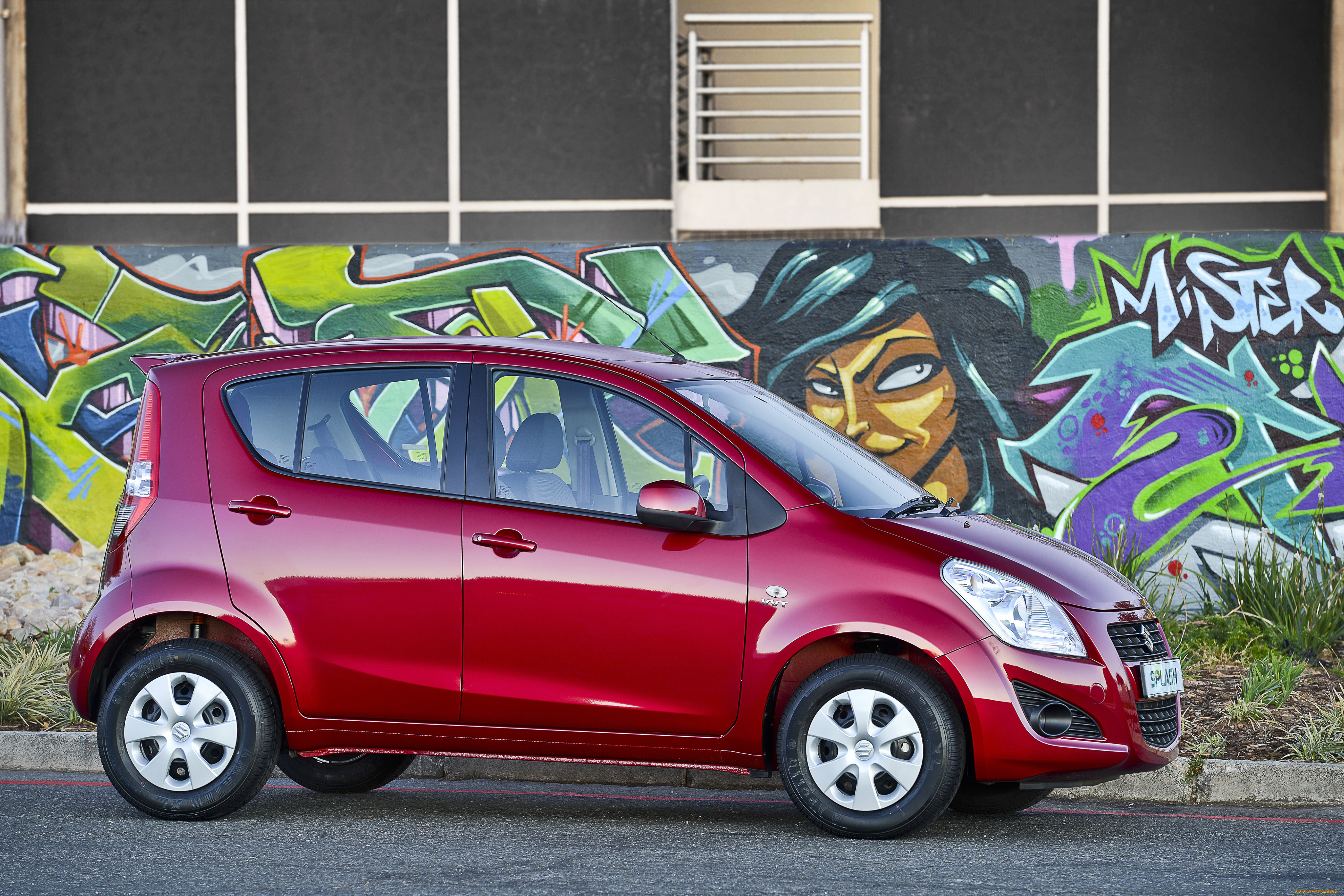 автомобили, suzuki, splash, za-spec, 2014г, красный