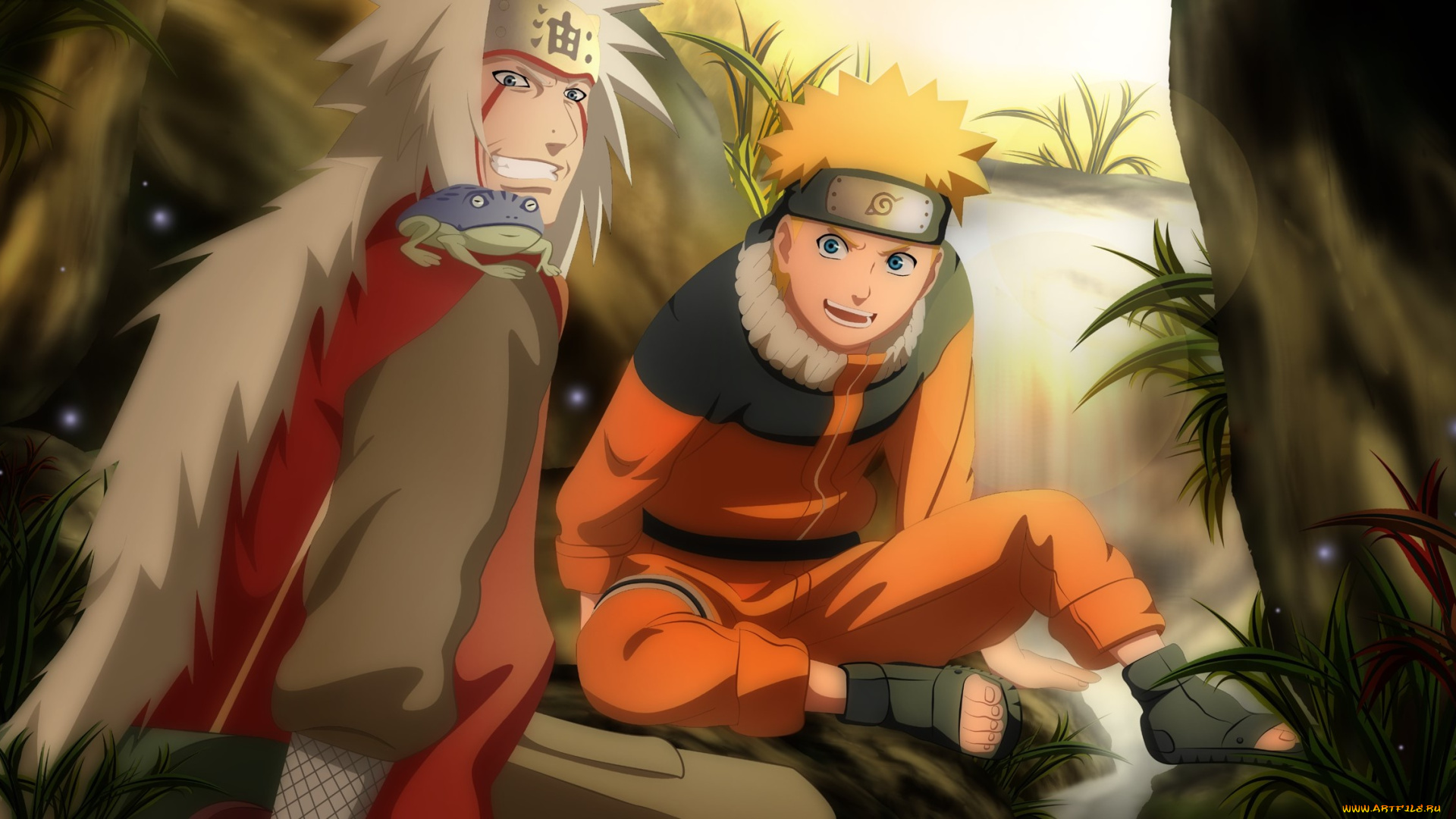аниме, naruto, jiraya