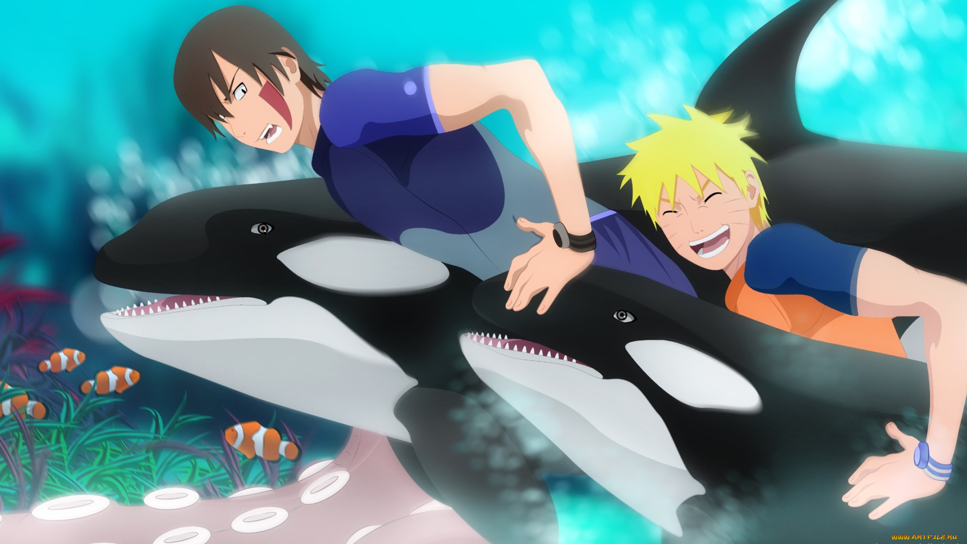 аниме, naruto, kiba