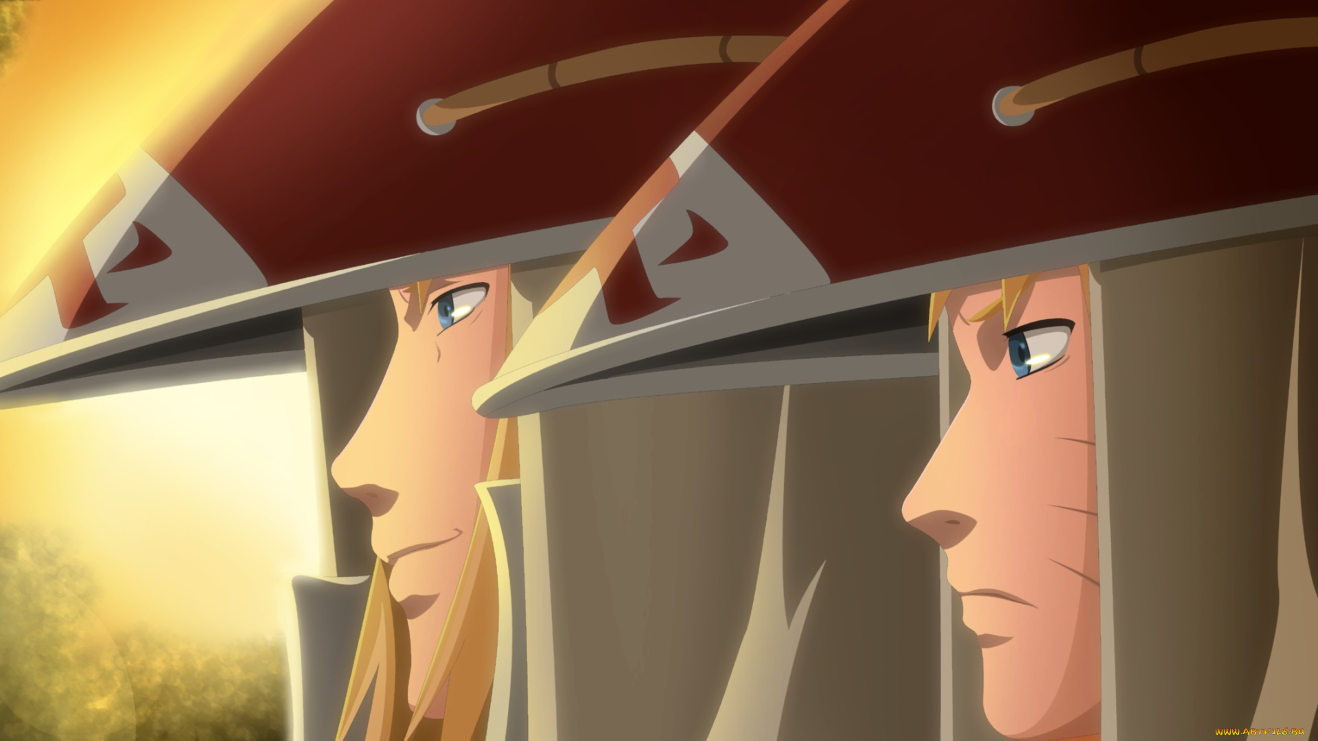 аниме, naruto, minato, hokage