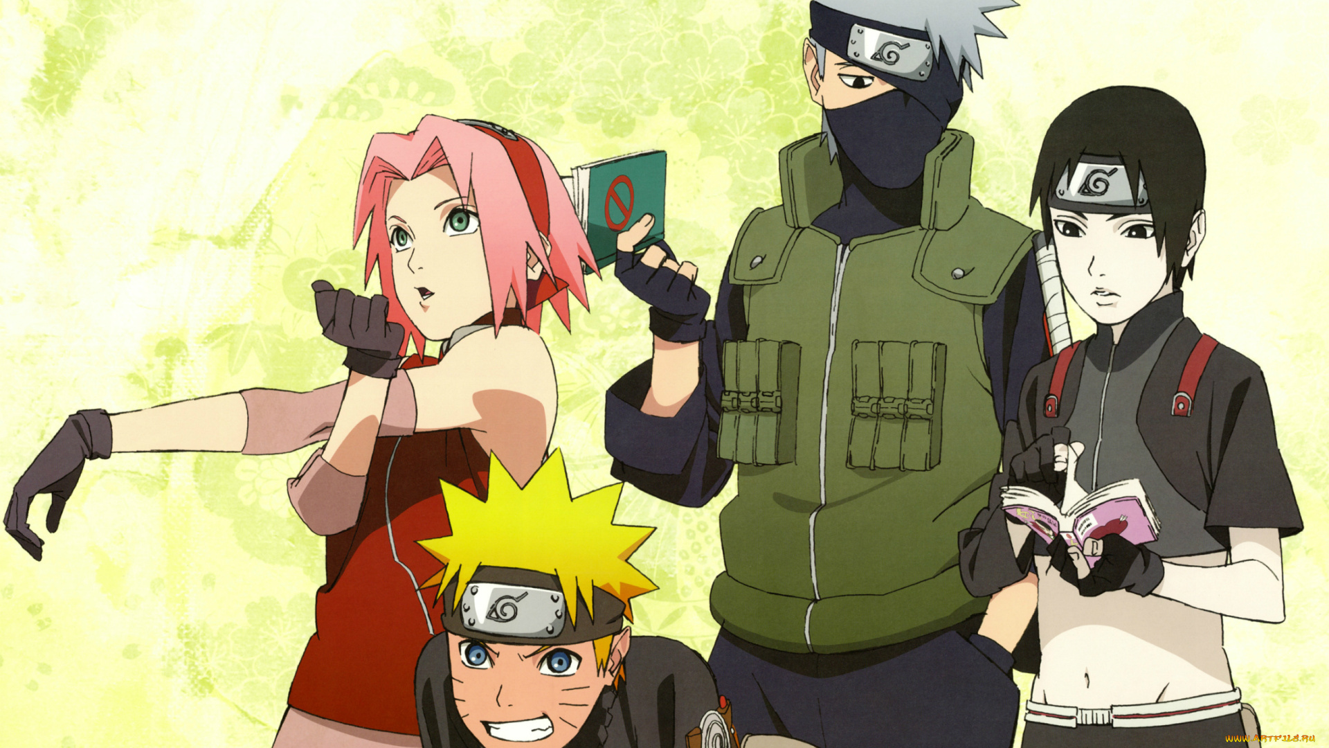аниме, naruto, sai, hatake, kakashi, sakura