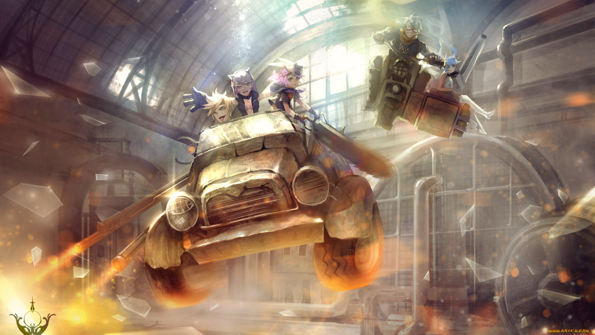 аниме, pixiv, fantasia, парни, девушки, люди, арт, orry, pixiv, fantasia