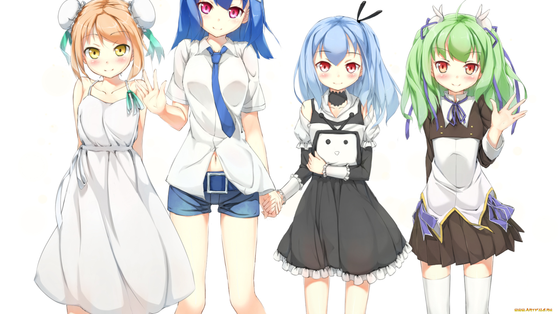 аниме, unknown, , другое, девочки, арт, cuko