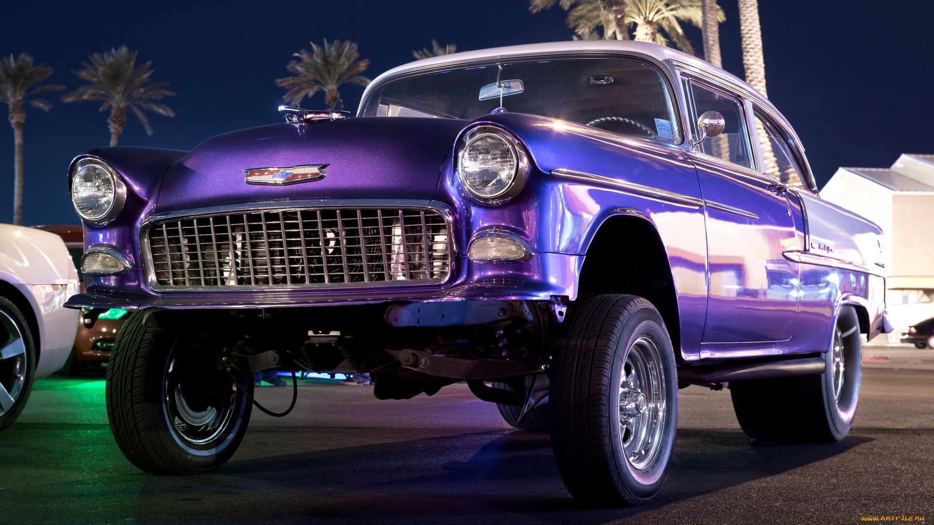 автомобили, chevrolet, 1955, chevy, колёса, классика, ретро