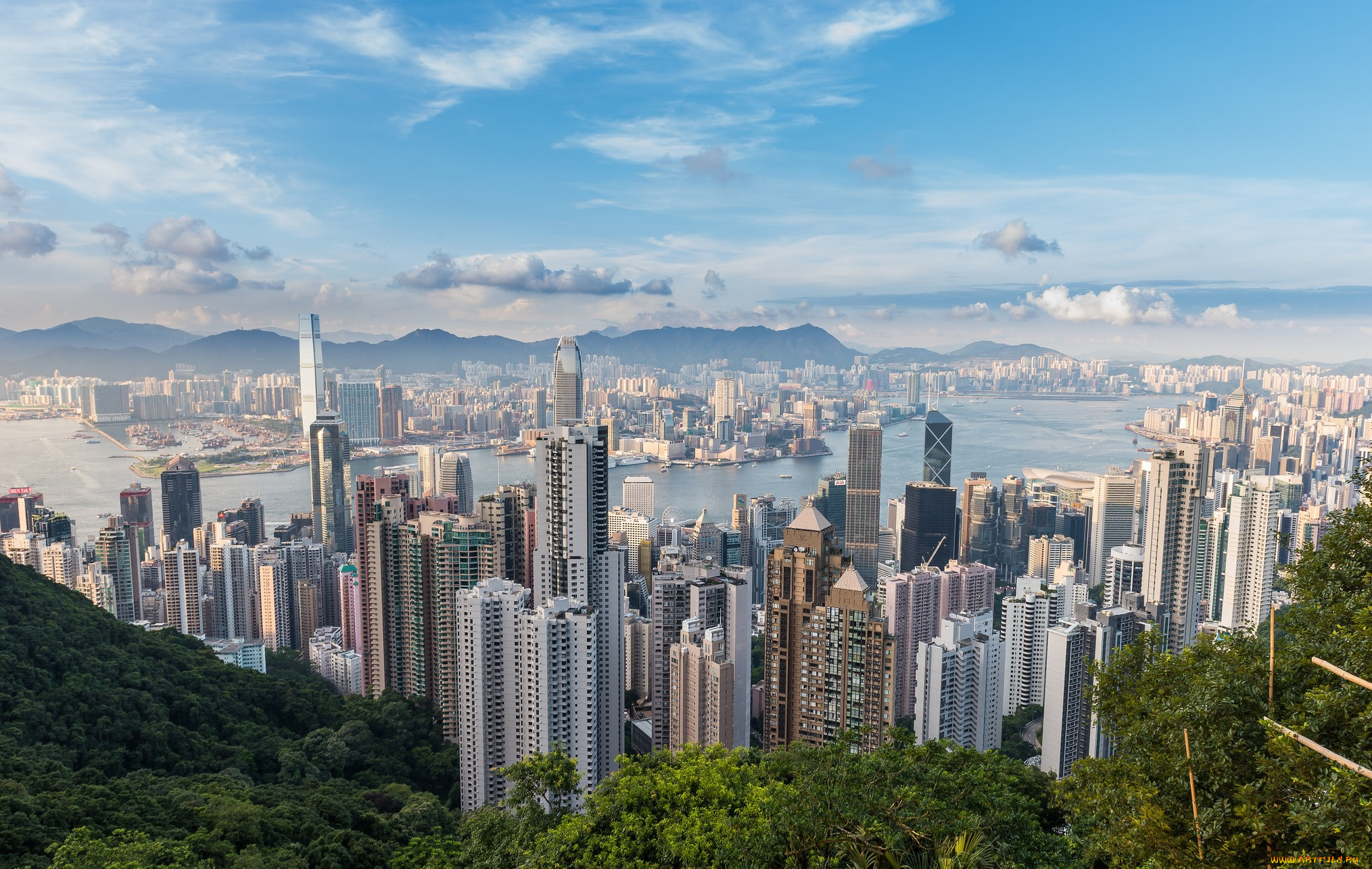 hong, kong, города, гонконг, , китай, панорама