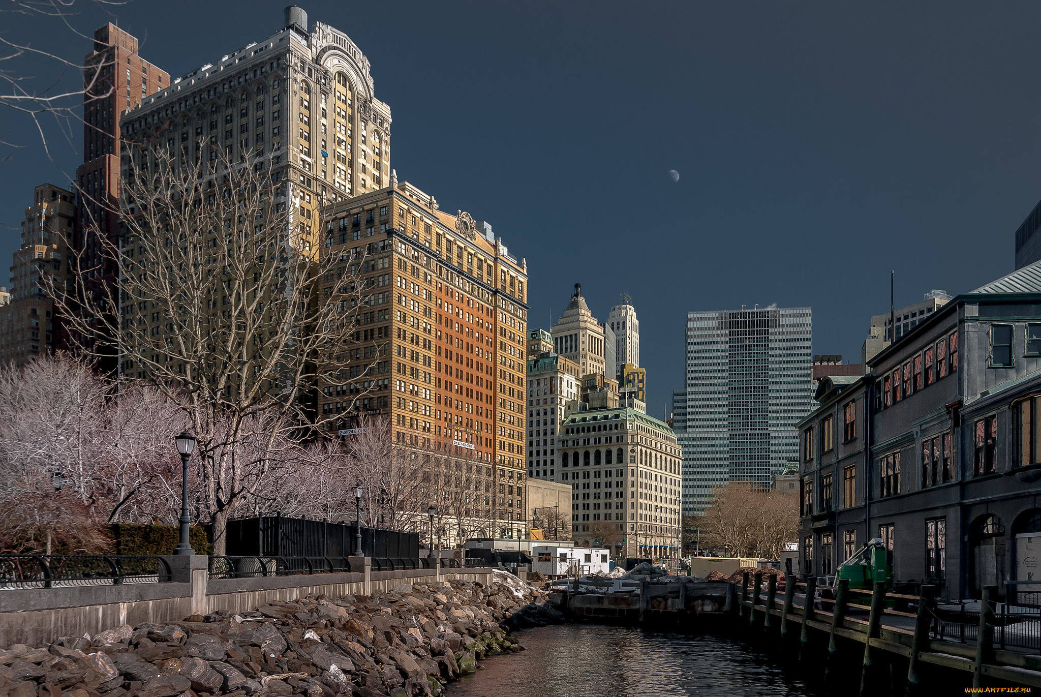 battery, park, , manhattan, города, нью-йорк, , сша, водоем, набережная, высотки