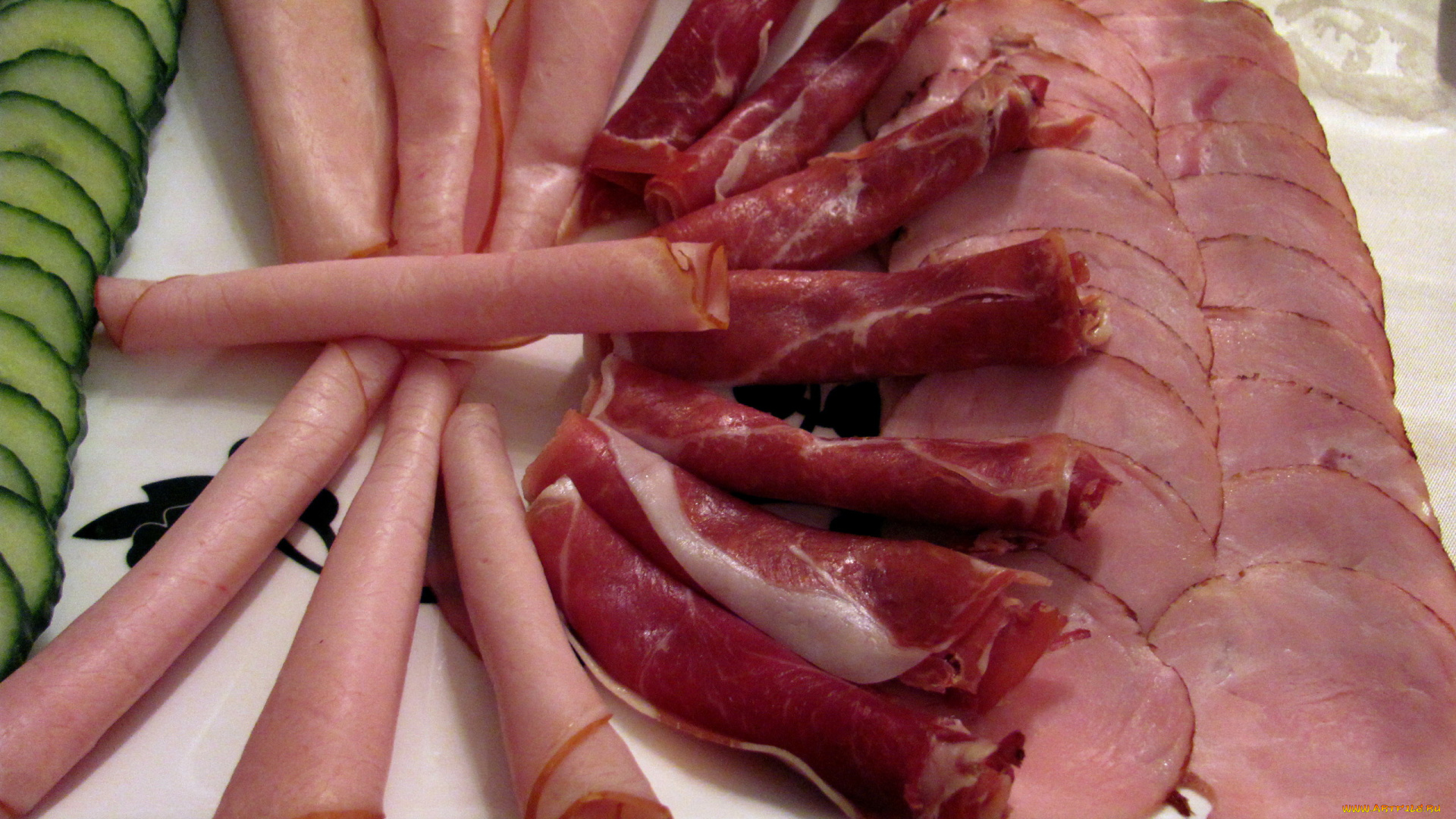 еда, колбасные, изделия, ветчина, ассорти