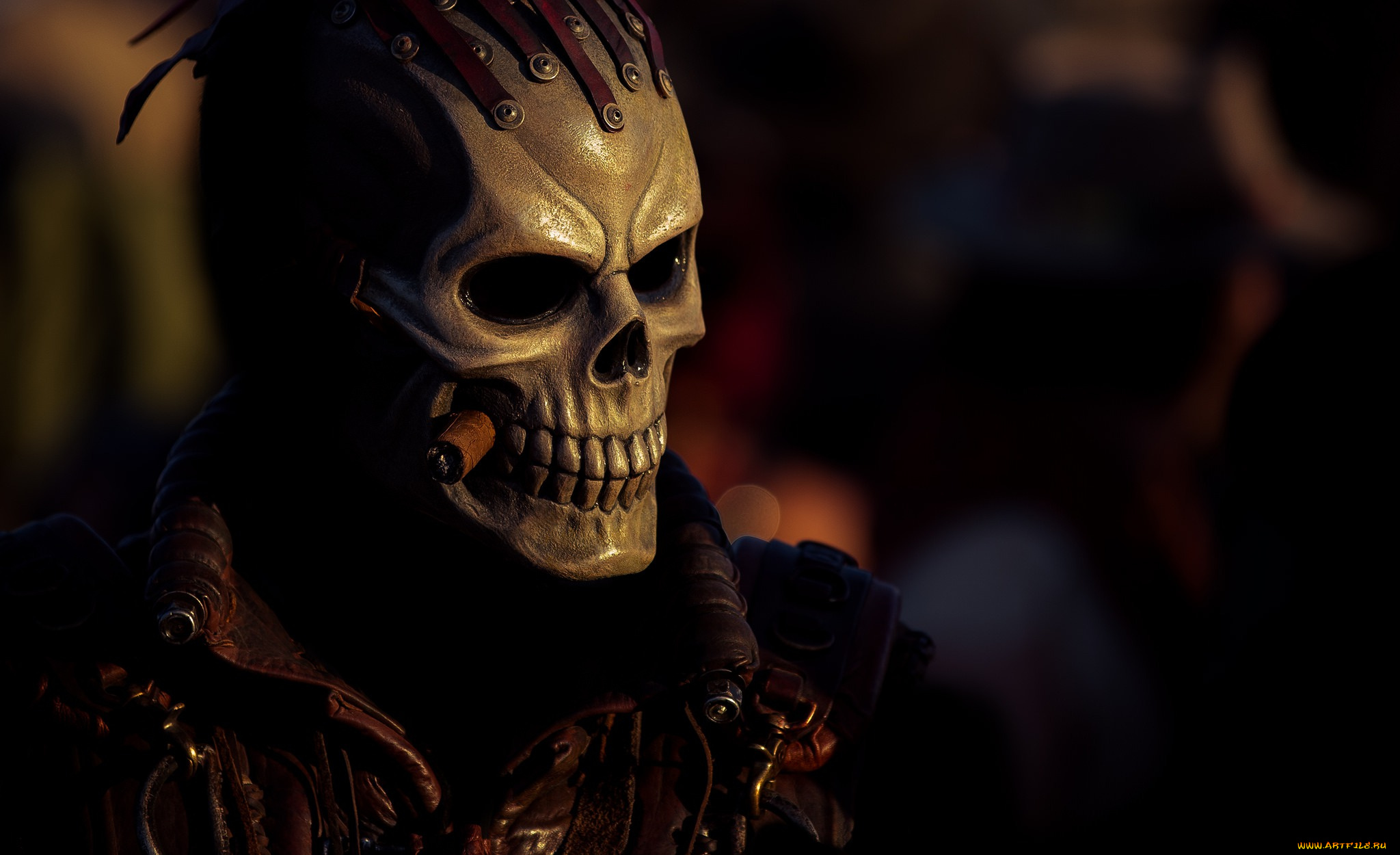 разное, маски, , карнавальные, костюмы, костюм, фон, стиль, маска, сигара, череп