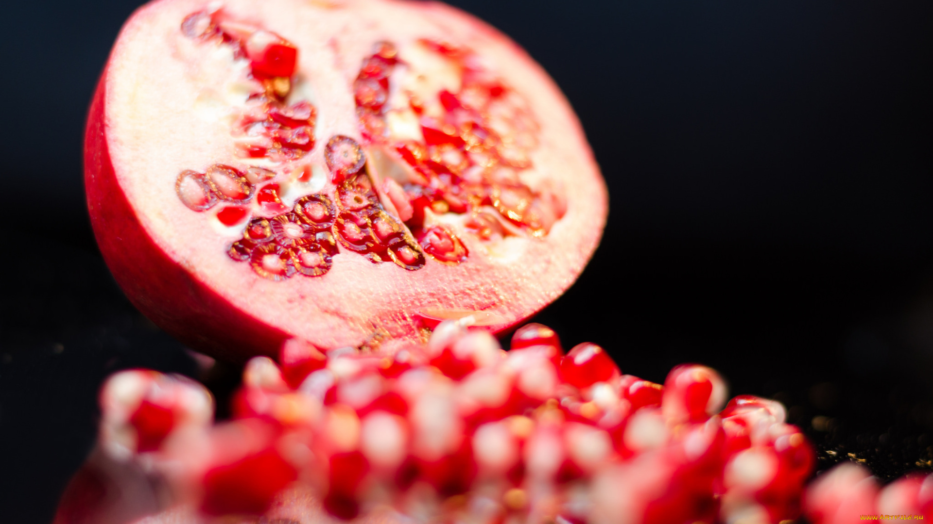 еда, гранат, вкусно, ягоды