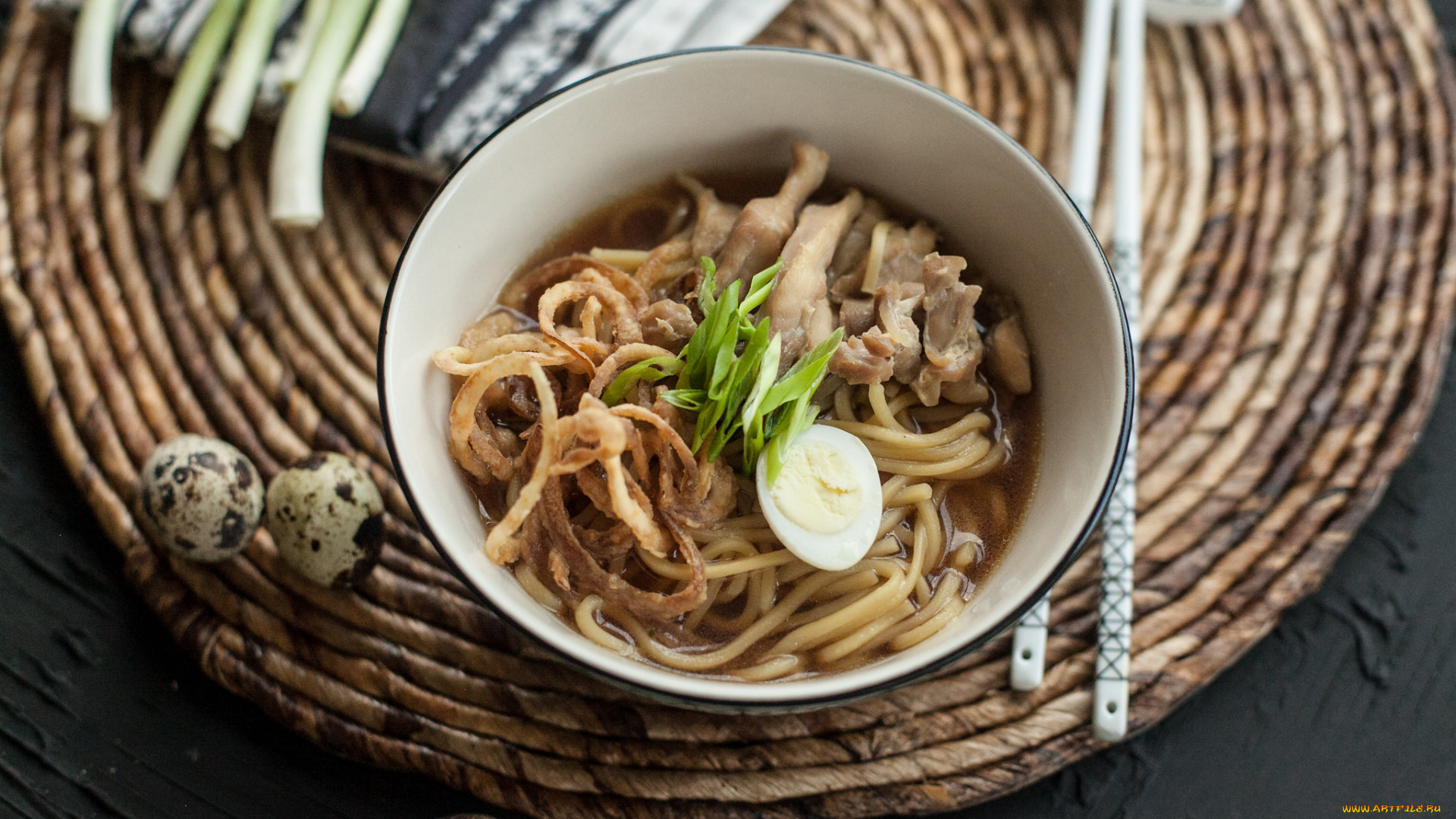 еда, макаронные, блюда, лапша, первое, блюдо, яйцо, зелень