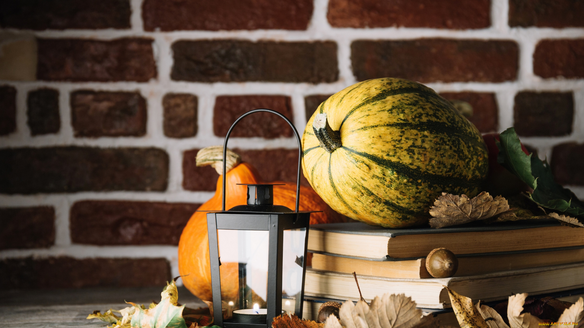 еда, тыква, осень, чай, напиток, книги, листья