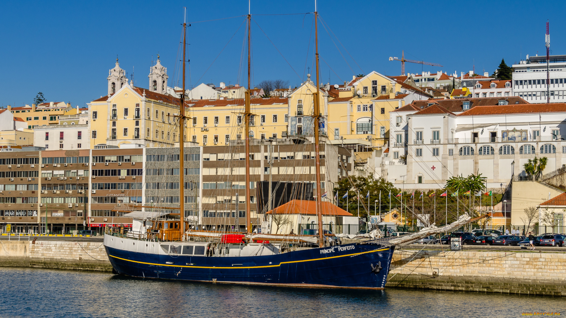 корабли, парусники, паруса, мачты