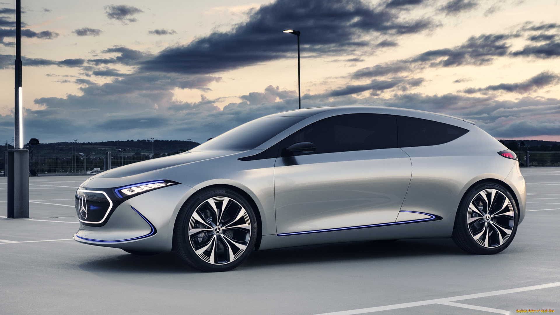 mercedes-benz, eqa, concept, 2017, автомобили, mercedes-benz, 2017, concept, eqa