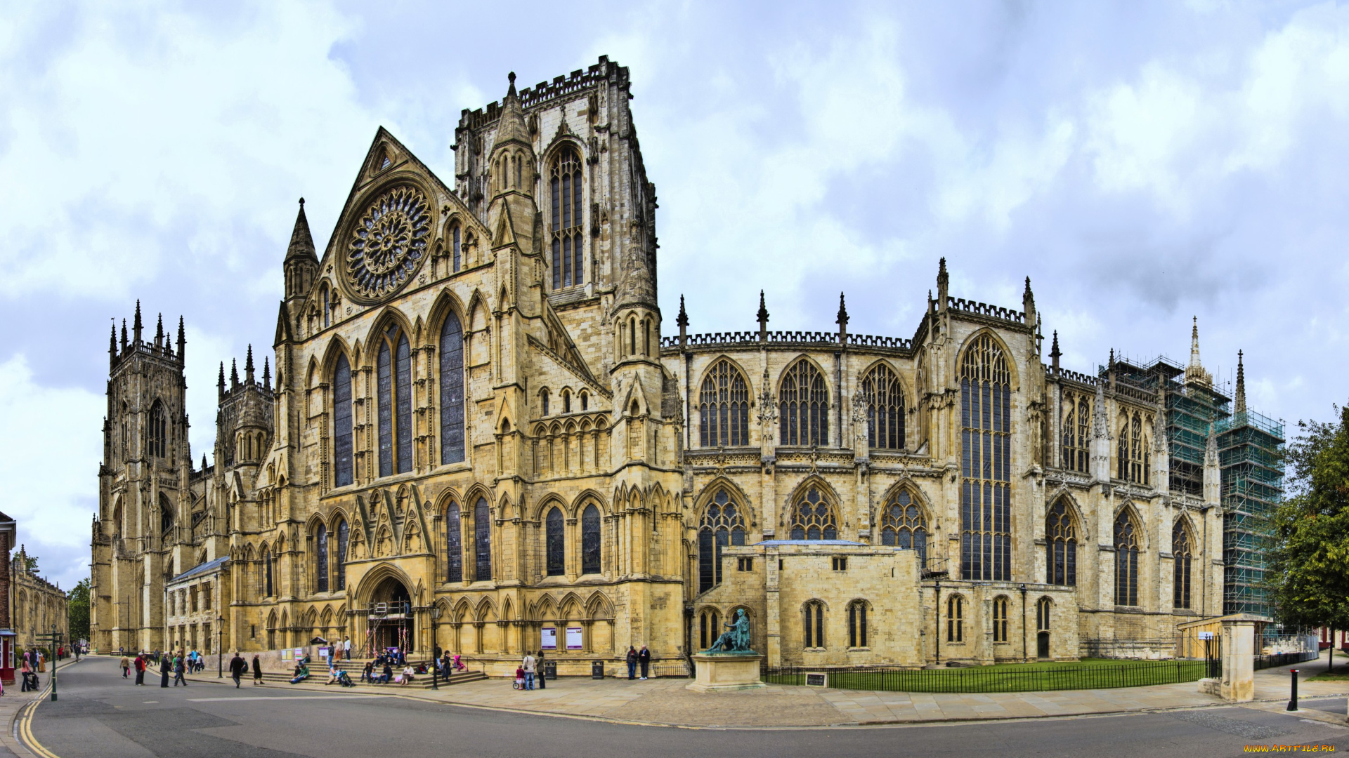 minster, , york, города, -, улицы, , площади, , набережные, простор