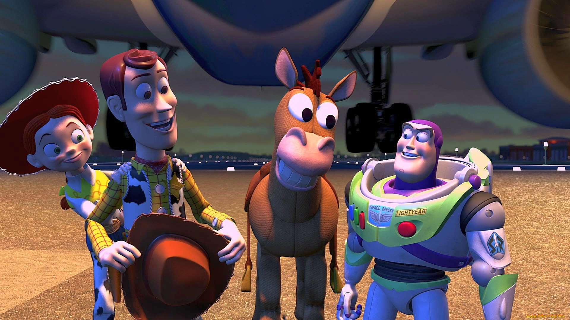 мультфильмы, toy, story, 2, ковбой, лошадь, космонавт, игрушка, девушка