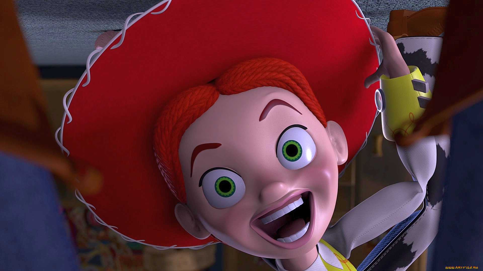мультфильмы, toy, story, 2, шляпа, лицо, девушка, игрушка