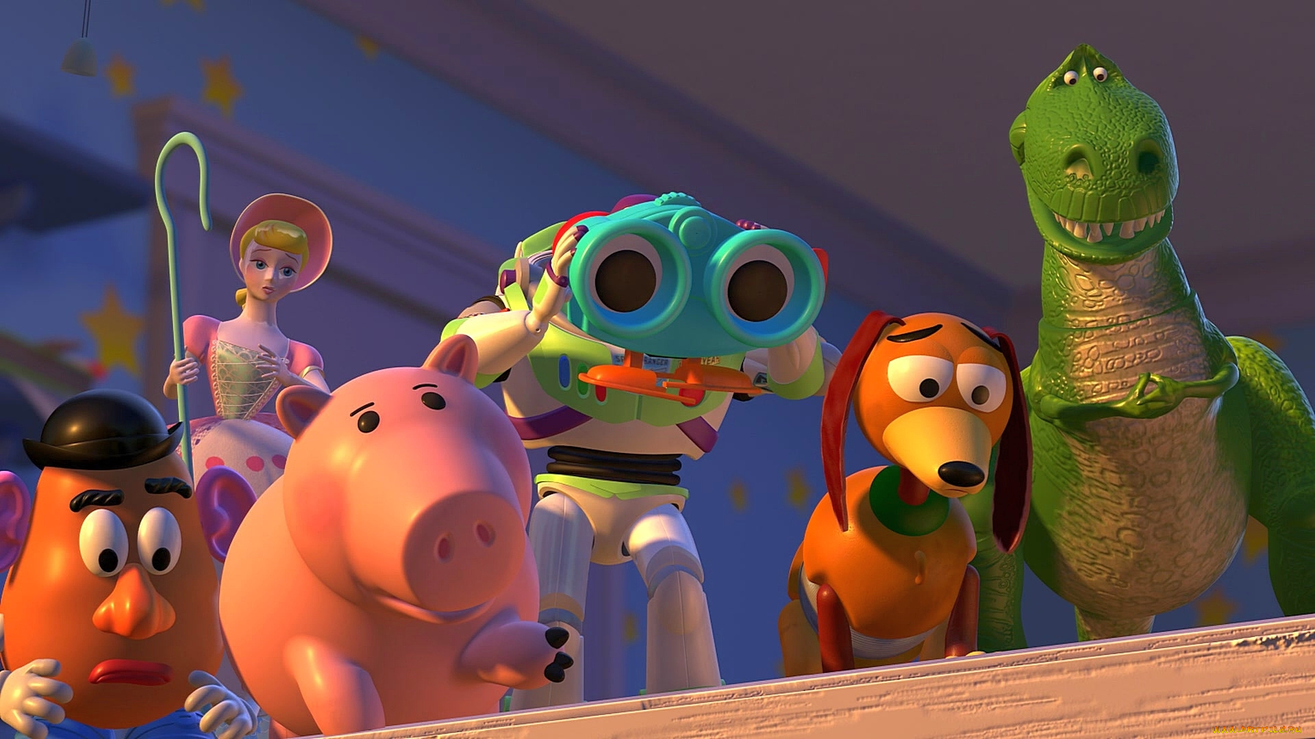 мультфильмы, toy, story, 2, собака, игрушка, пастушка, поросенок, бинокль
