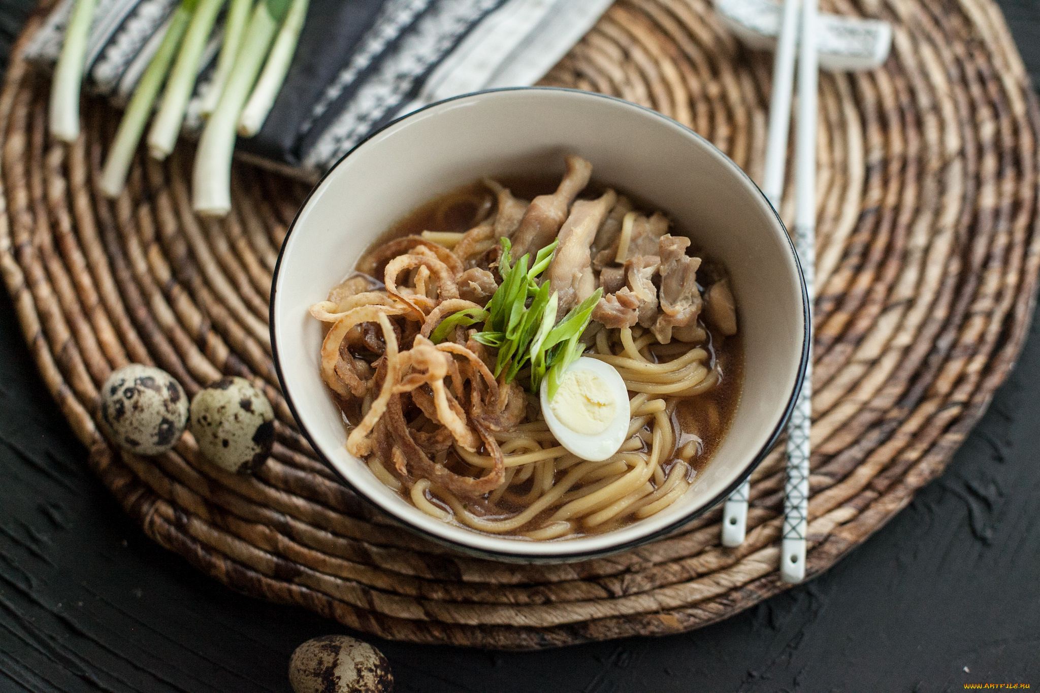 еда, макаронные, блюда, лапша, первое, блюдо, яйцо, зелень