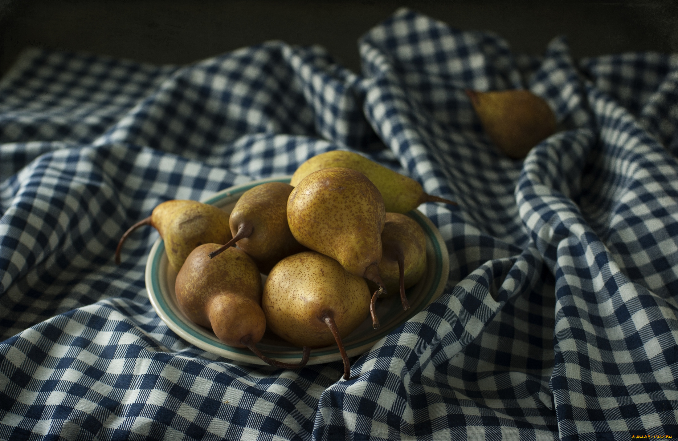 еда, груши, груша, миска, ткань