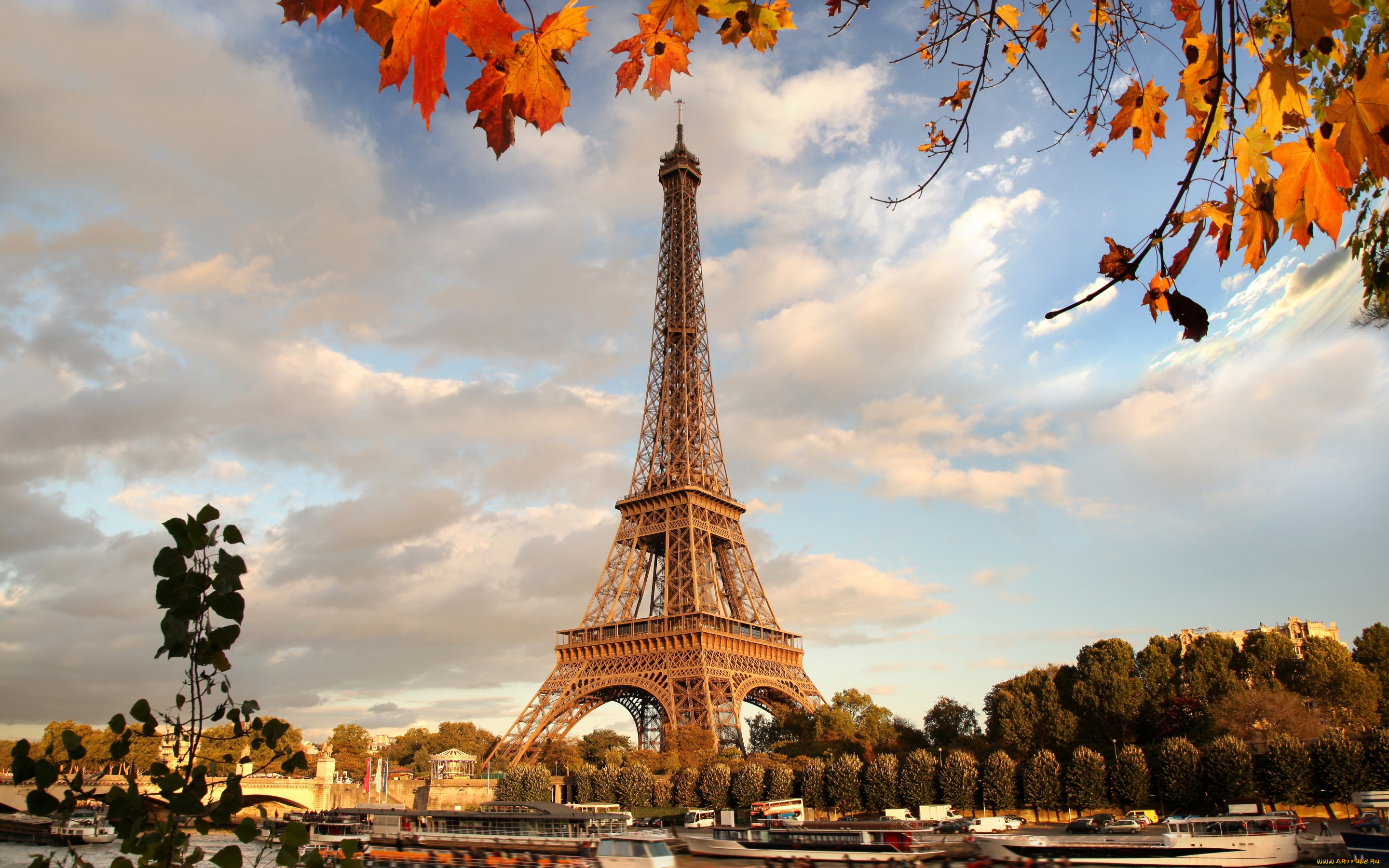 города, париж, , франция, autumn, paris, eiffel, tower, france, париж, leaves, осень, river, cityscape