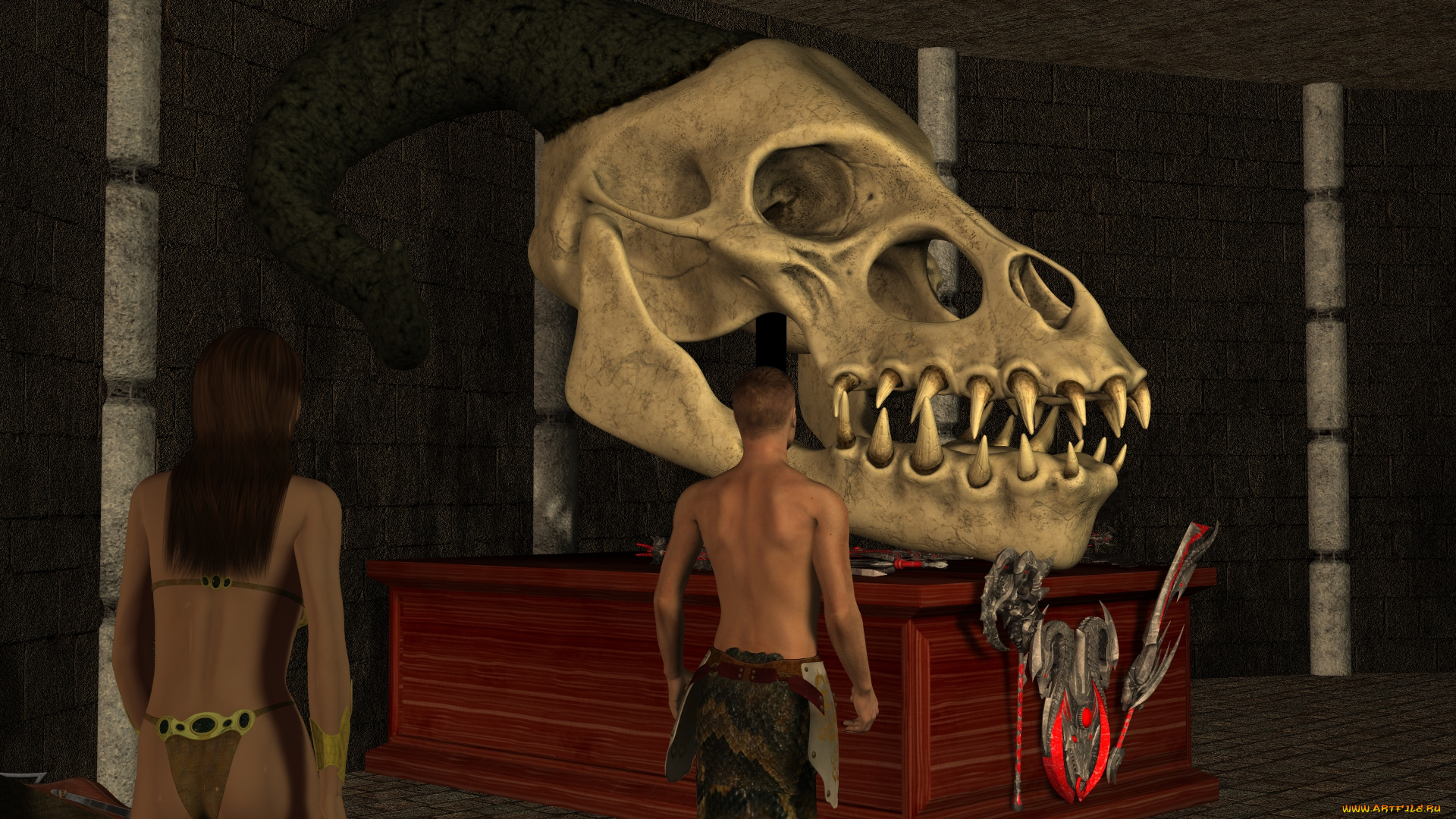 3д, графика, фантазия, , fantasy, фон, взгляд, девушка