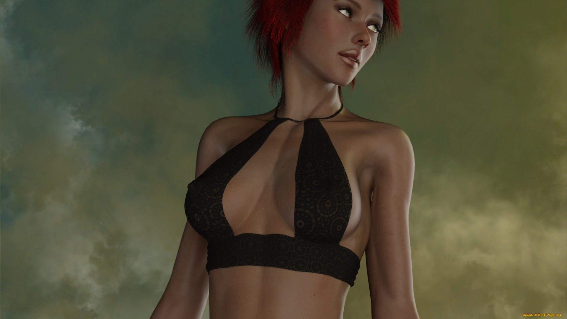 3д, графика, люди, , people, взгляд, девушка, фон