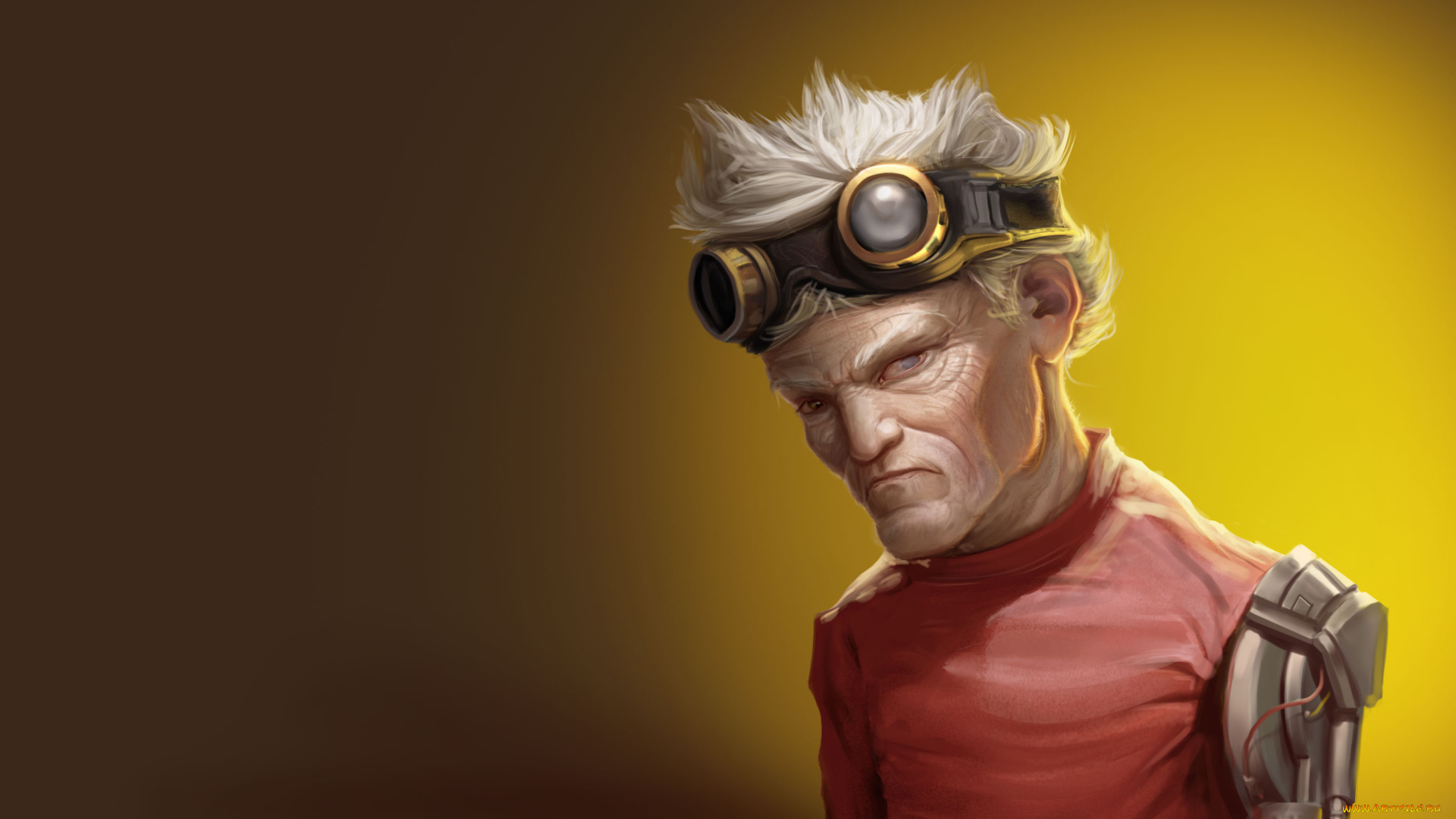 фэнтези, роботы, , киборги, , механизмы, взгляд, фон, мужчина