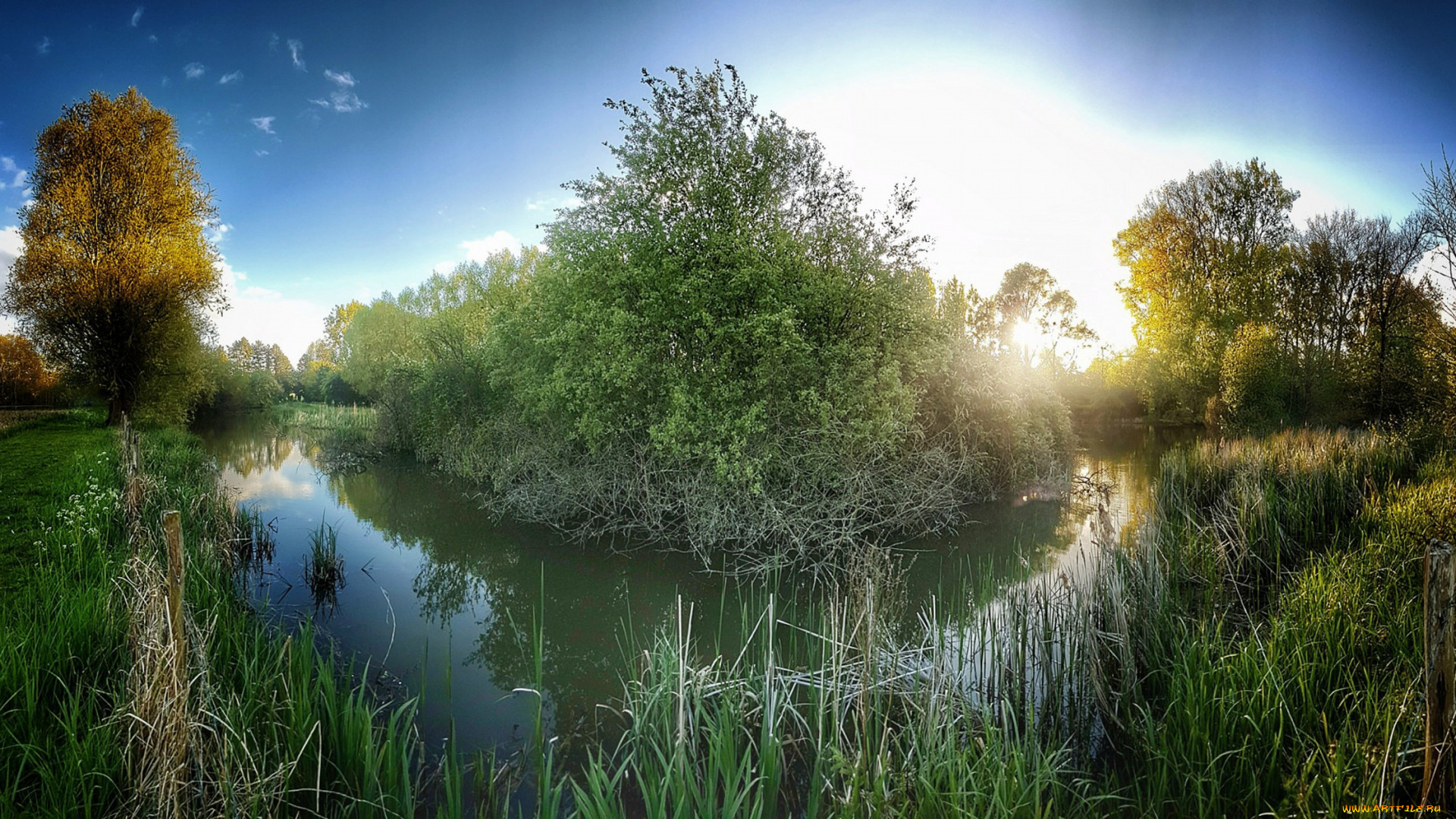 природа, реки, озера, простор