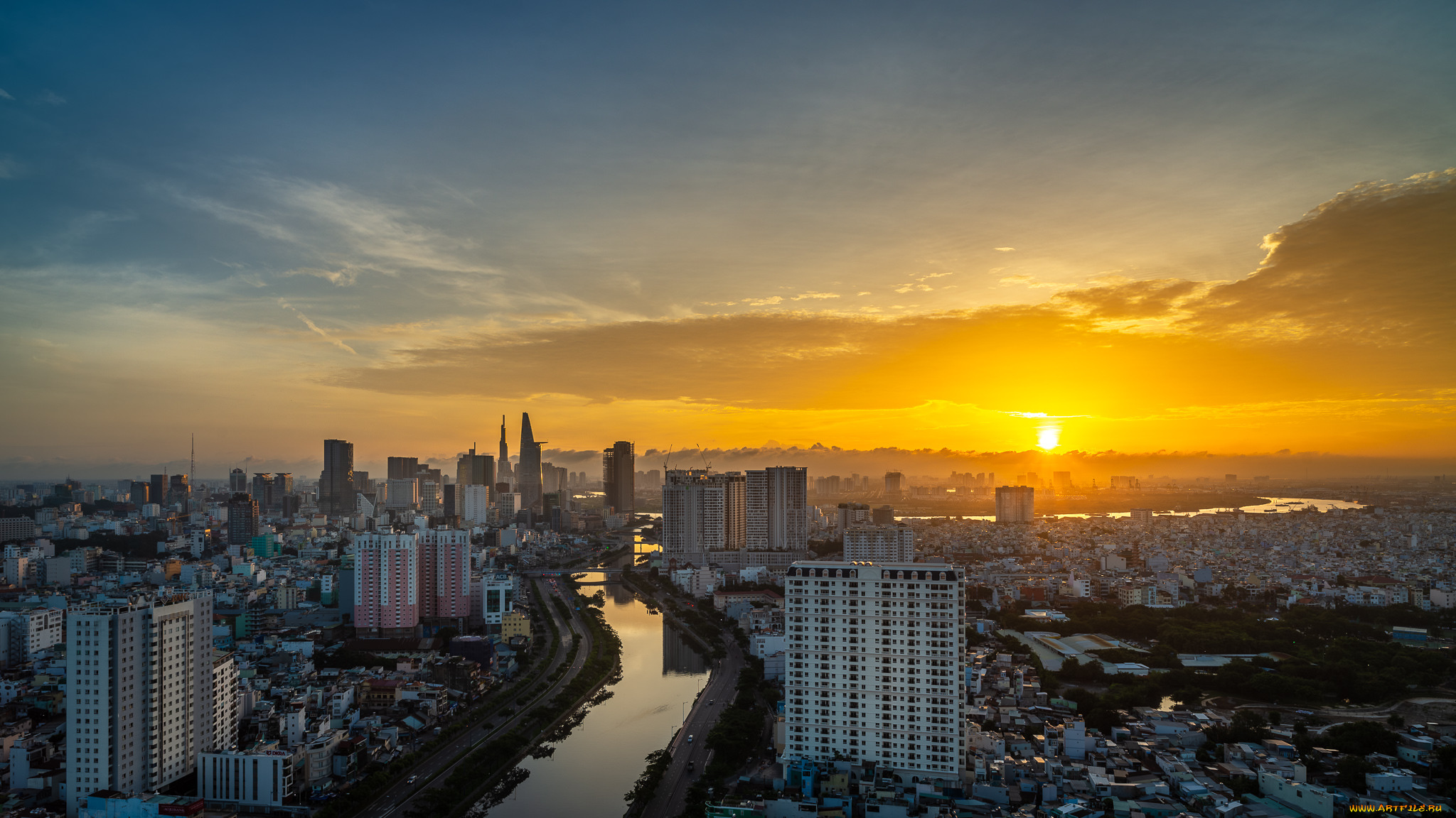 saigon, города, -, панорамы, простор