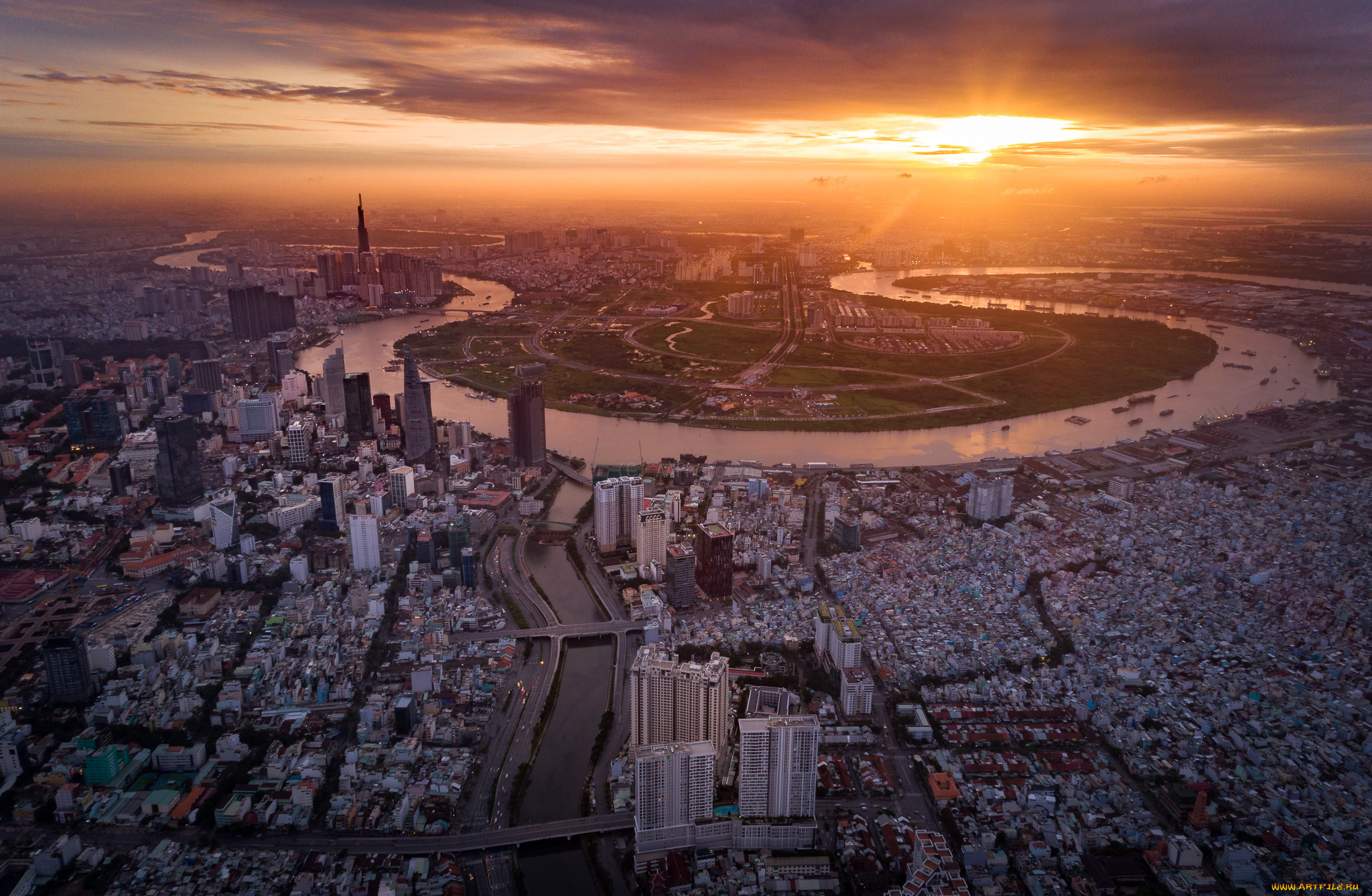 saigon, города, -, панорамы, простор