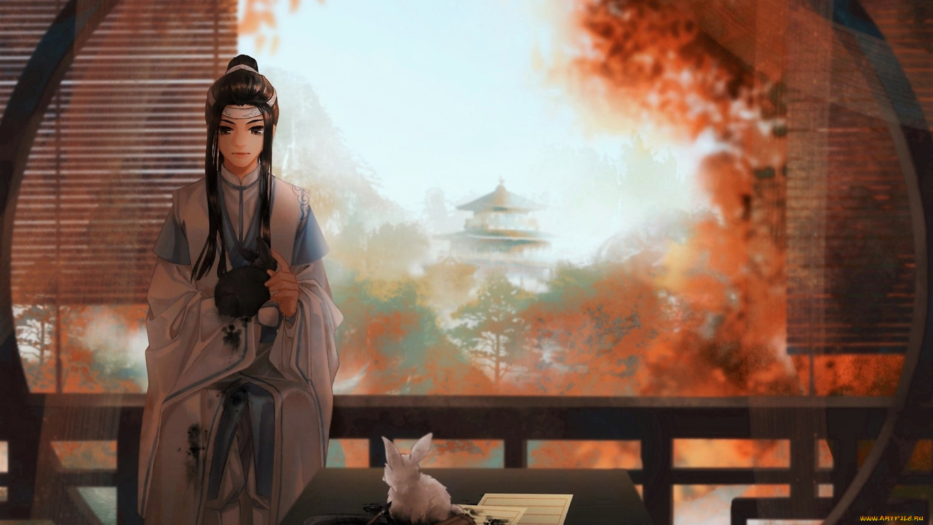 аниме, mo, dao, zu, shi, лань, ванцзы, осень