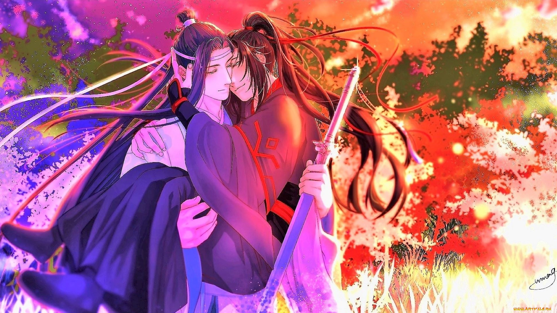 аниме, mo, dao, zu, shi, вэй, усянь, лань, ванцзы