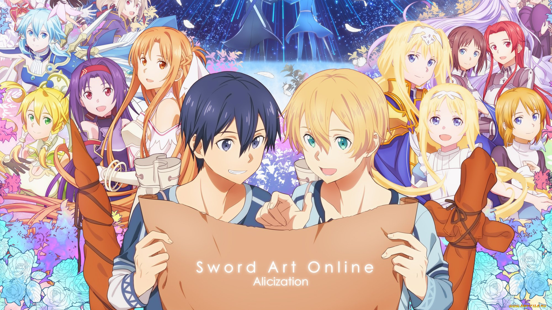 аниме, sword, art, online, мастера, меча, онлайн, алисизация