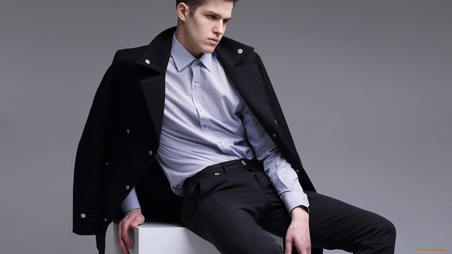 мужчины, -unsort, брюнет, рубашка, пиджак, модель