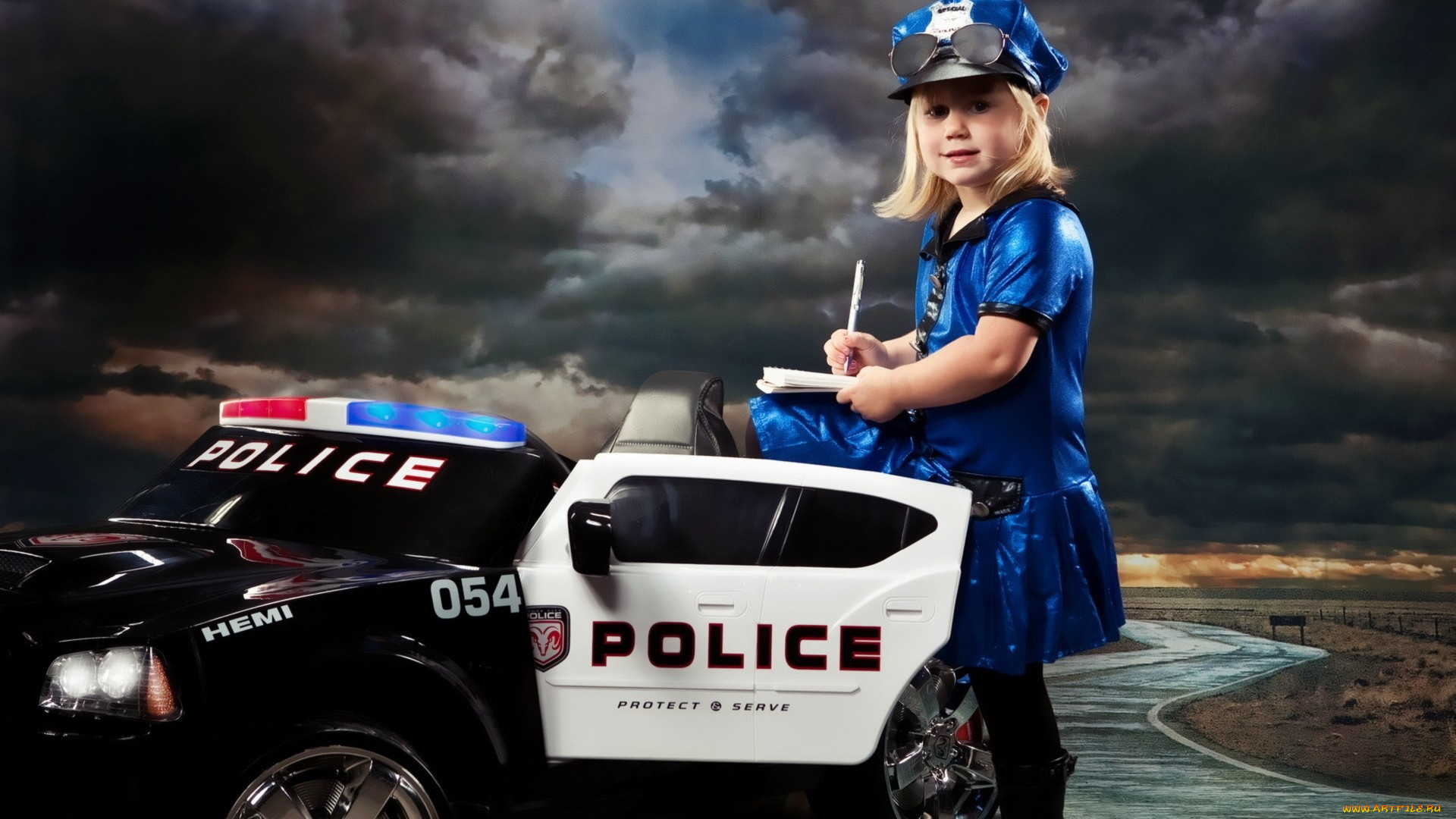 разное, люди, девочка, полиция, машина