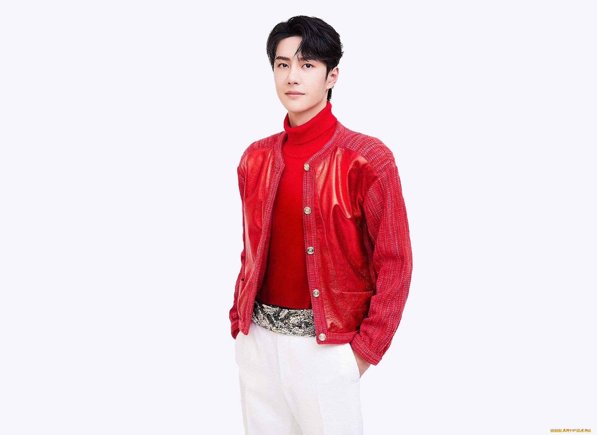 мужчины, wang, yi, bo, актер, певец, пиджак, свитер