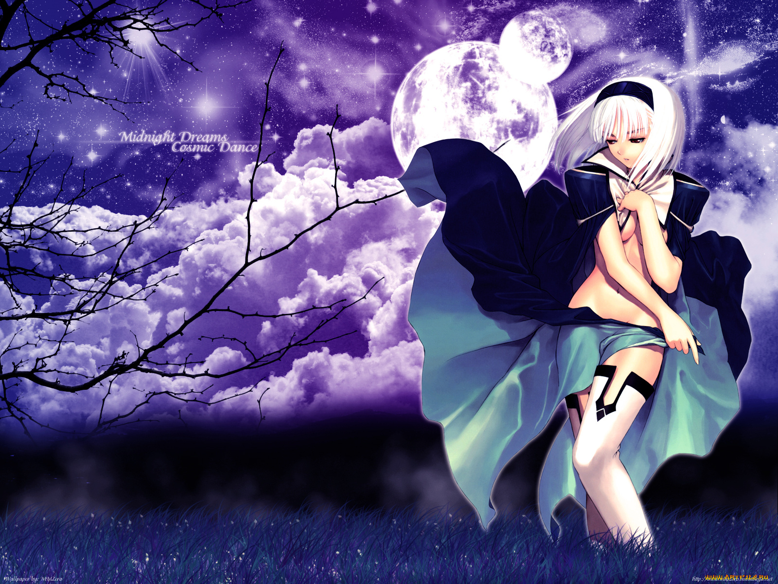 аниме, shining, tears, wind