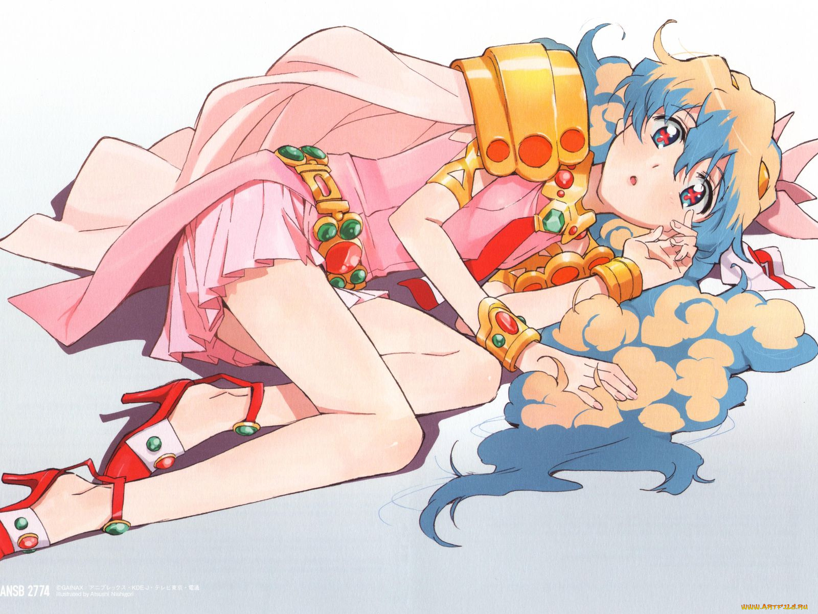 аниме, tengen, toppa, gurren, lagann, nia, teppelin