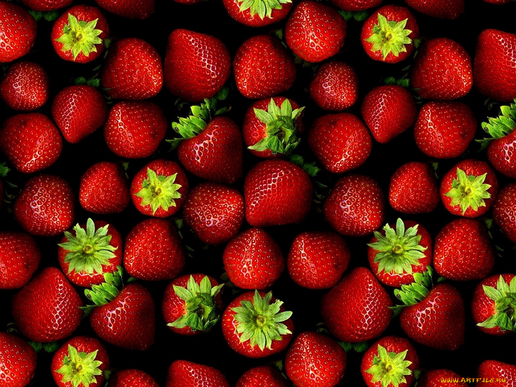 еда, клубника, земляника