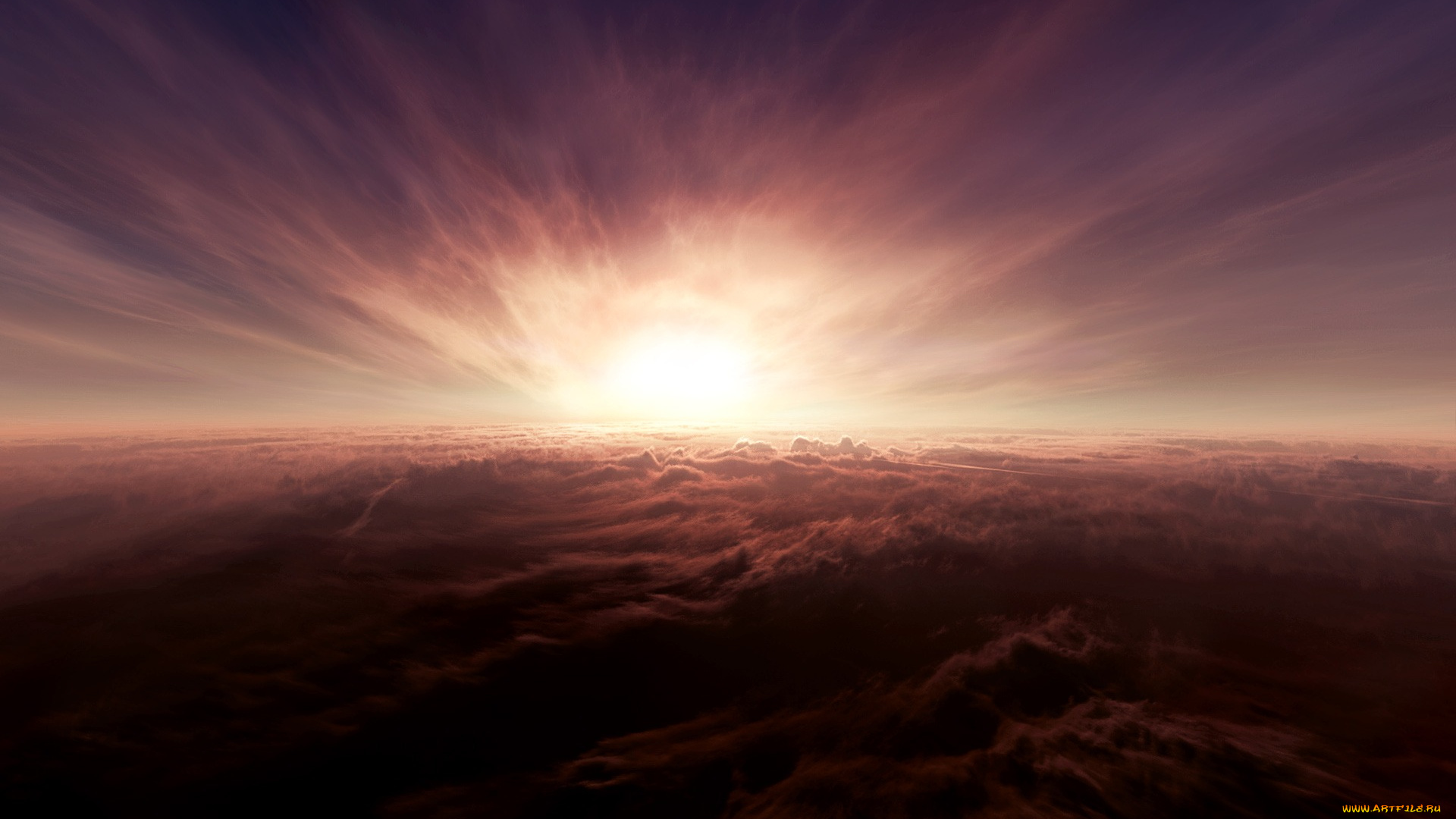 природа, облака