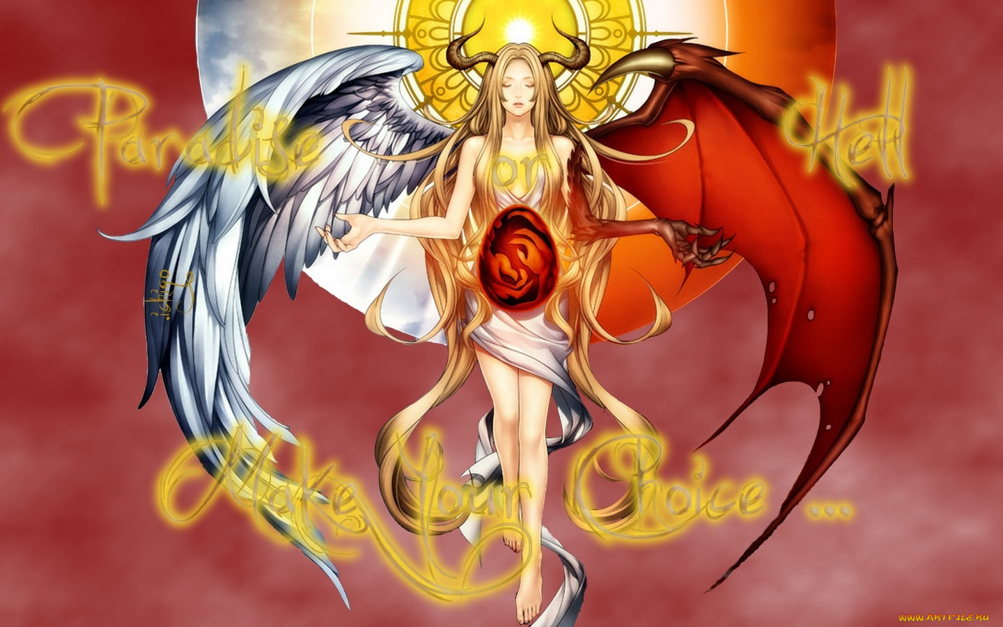 аниме, angels, demons