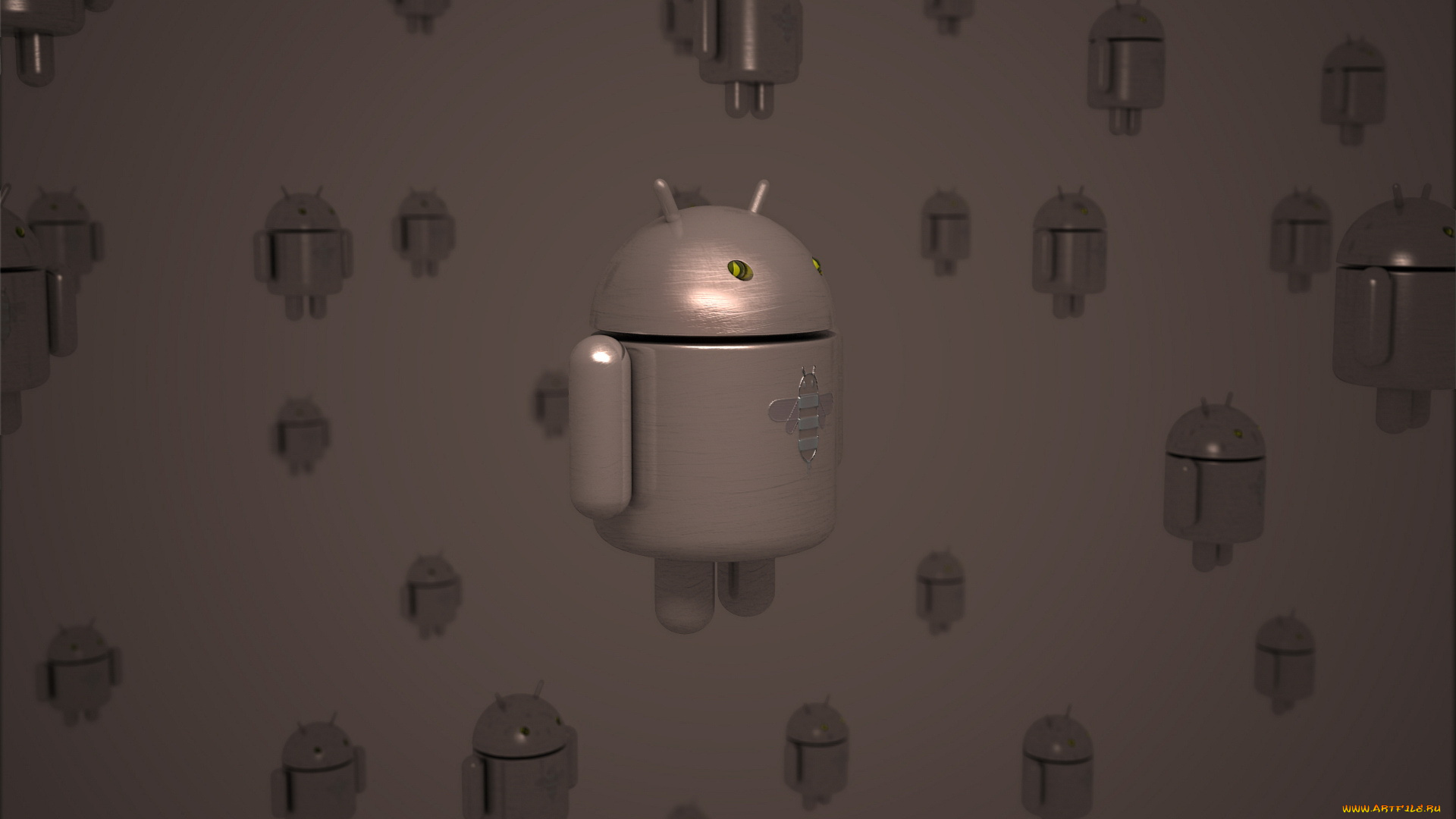 компьютеры, android, много, коричневый