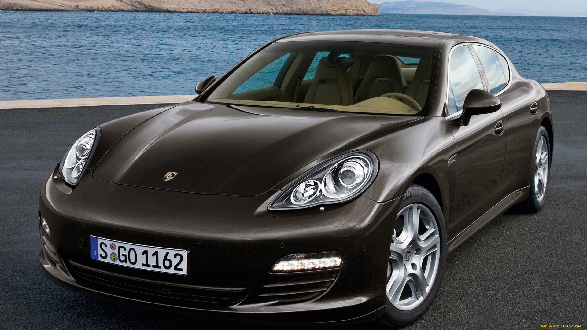 автомобили, porsche, берег