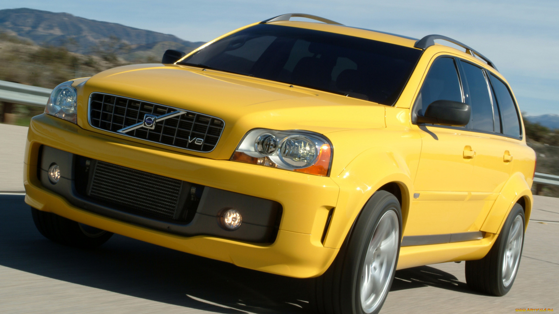 volvo, xc90, supercharged, v8, `2005, автомобили, джип, движение