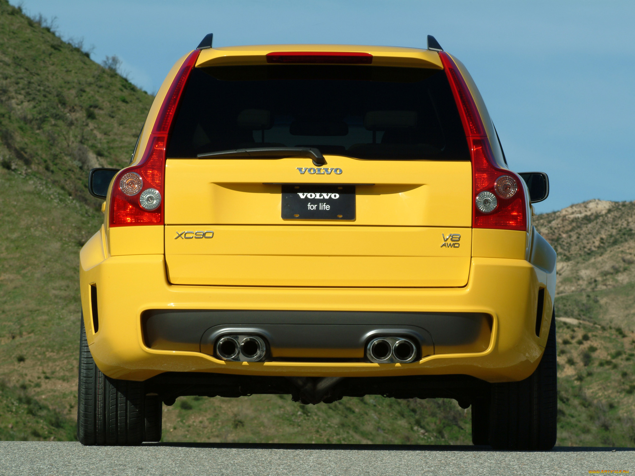 volvo, xc90, supercharged, v8, `2005, автомобили, джип, зад