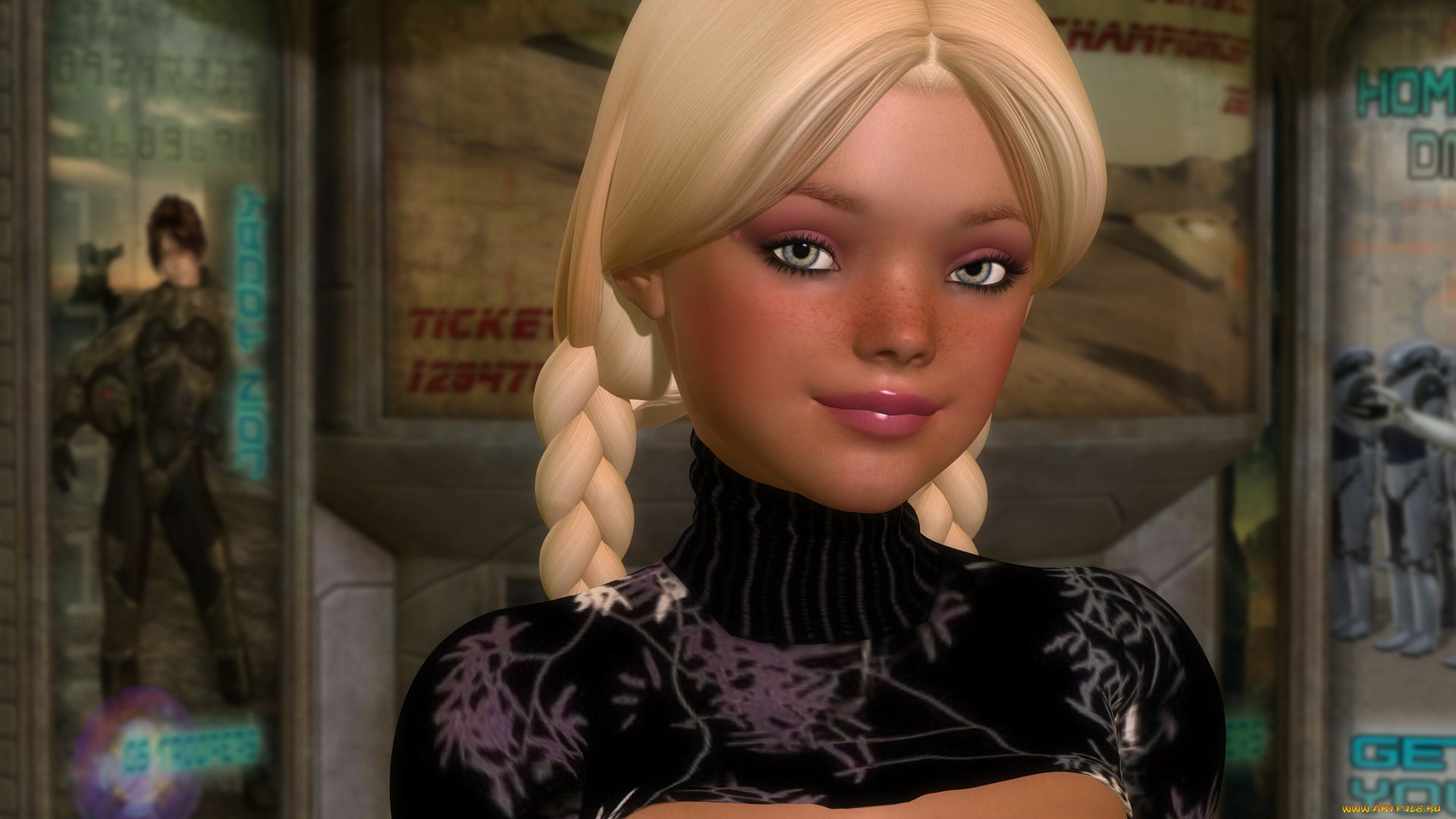 3д, графика, portraits, портрет, взгляд