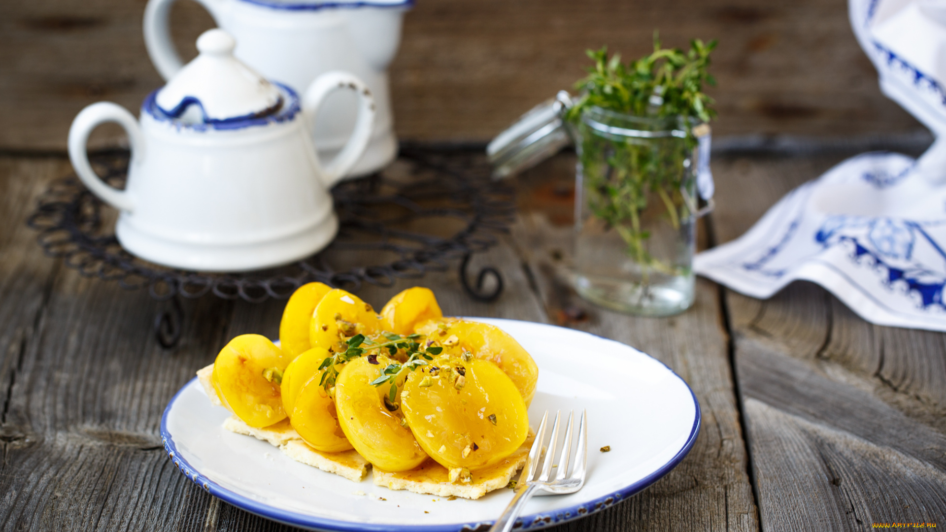 apricot, tart, еда, пироги, абрикосы