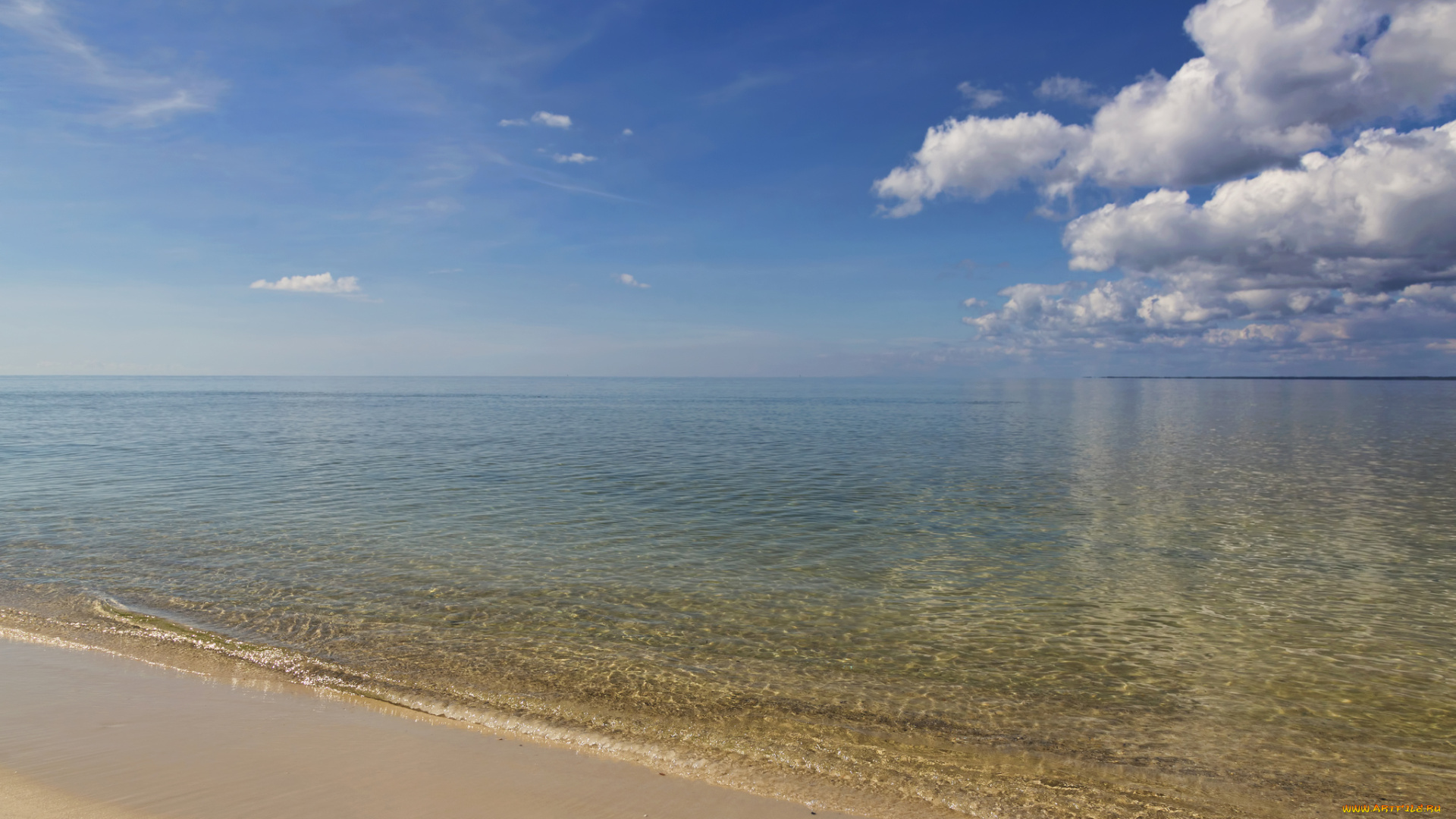 atlantic, ocean, florida, природа, моря, океаны, водная, гладь, флорида, атлантический, океан, облака