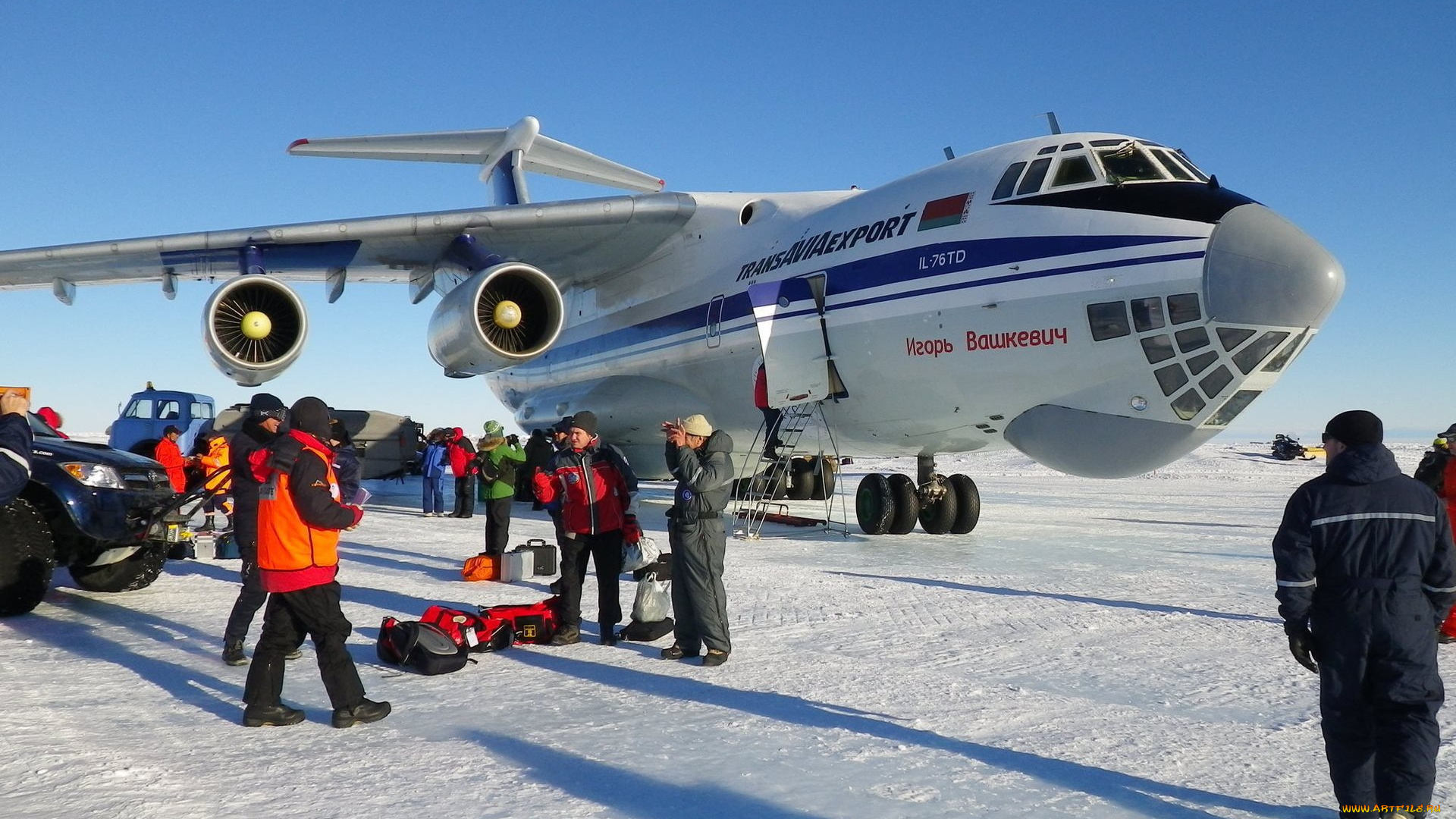 авиация, грузовые, самолёты, снег